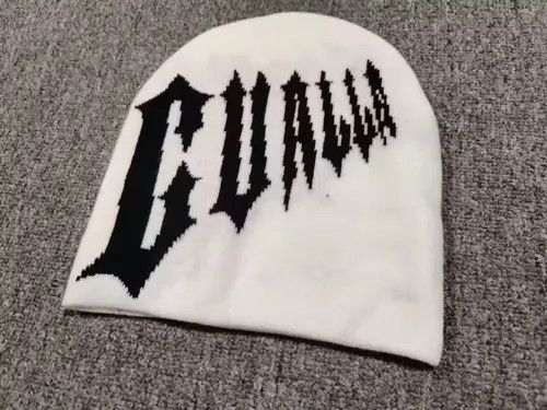 Other Gualla Spider Hand Bones Graphic No Cuff Beanie Hat White Size ONE SIZE - 2 Thumbnail