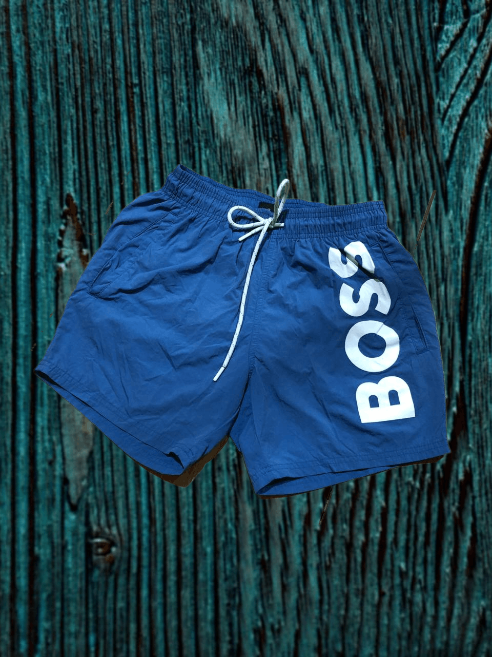 Hugo Boss Men's HUGO BOSS Sea Blue Swim Trunks Swimsuit Logo Size US 28 / EU 44 - 1 Thumbnail