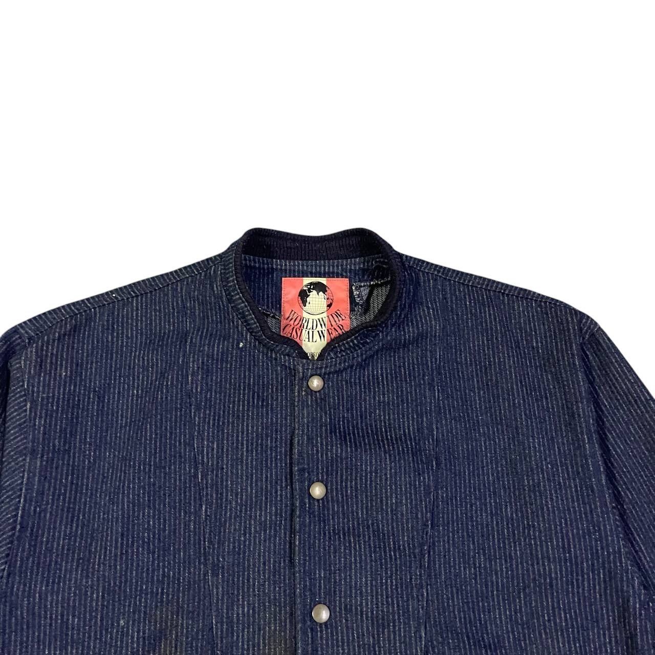 Issey Miyake Vintage Bobson Striped Bomber Jacket Issey Style Size US M / EU 48-50 / 2 - 2 Thumbnail