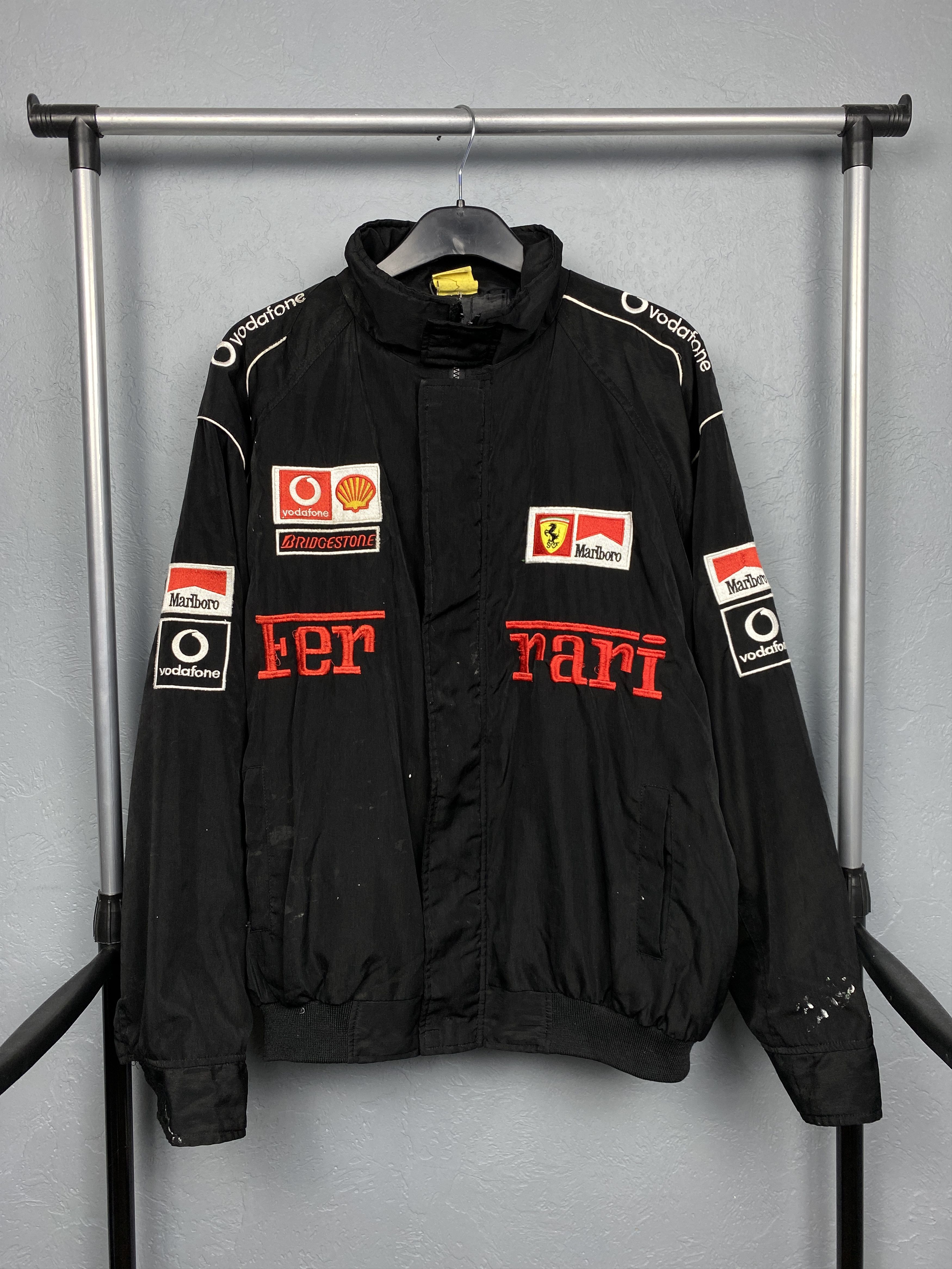 image of Ferrari Racing Team Vintage Michael Schumacher Jacket F 1 in Black, Men's (Size 2XL)