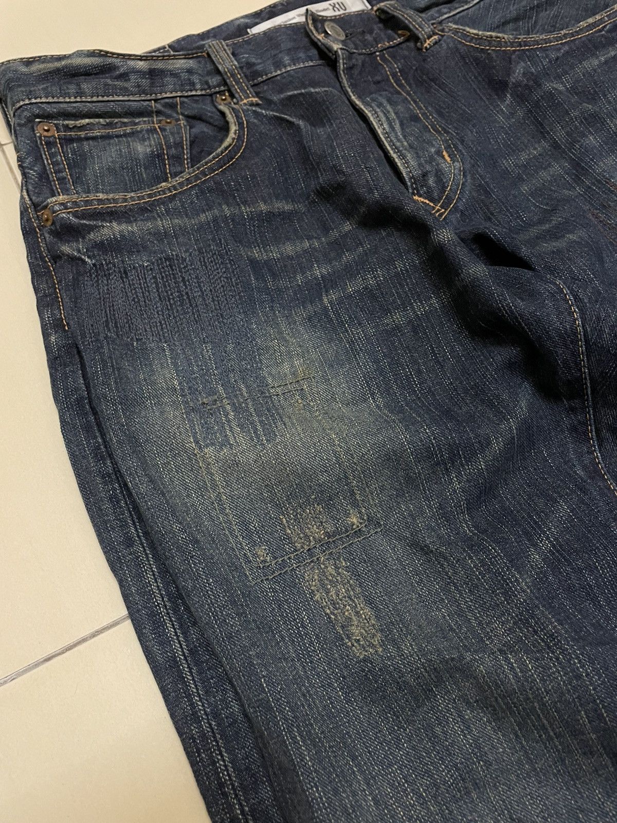 Edwin Edwin XV Sashiko Straight Cut Jeans Size US 33 - 5 Thumbnail
