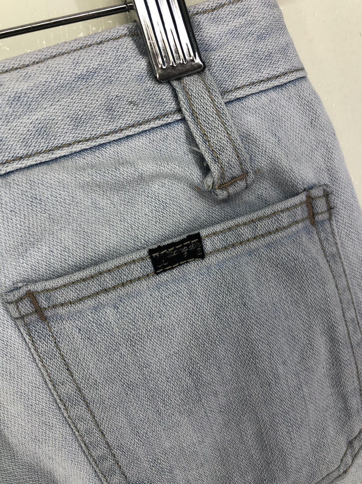 Wrangler Vintage Wrangler Super Flared Light Wash Bush Pants Size US 26 / EU 42 - 17 Thumbnail