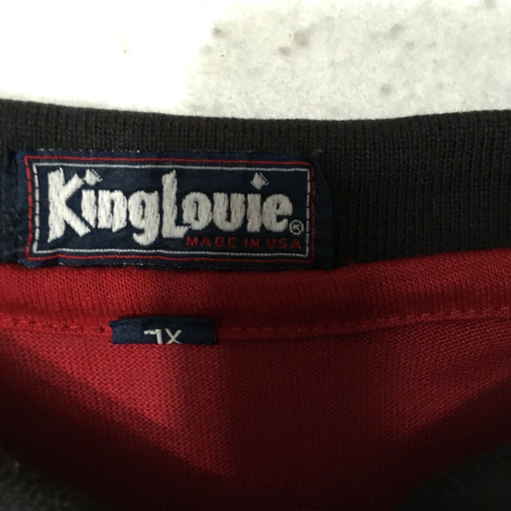 Vintage King Louie America Polo Shirt Men L Red Cotton Short Sleeve Polo Size US L / EU 52-54 / 3 - 4 Thumbnail