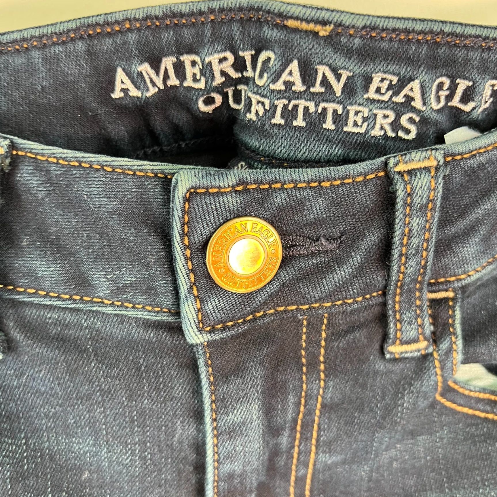 American Eagle Outfitters American Eagle Outfitters Womens Low Rise Super Stretch Blue Skinny Jeans Sz 2R Size 26" / US 2 / IT 38 - 5 Thumbnail