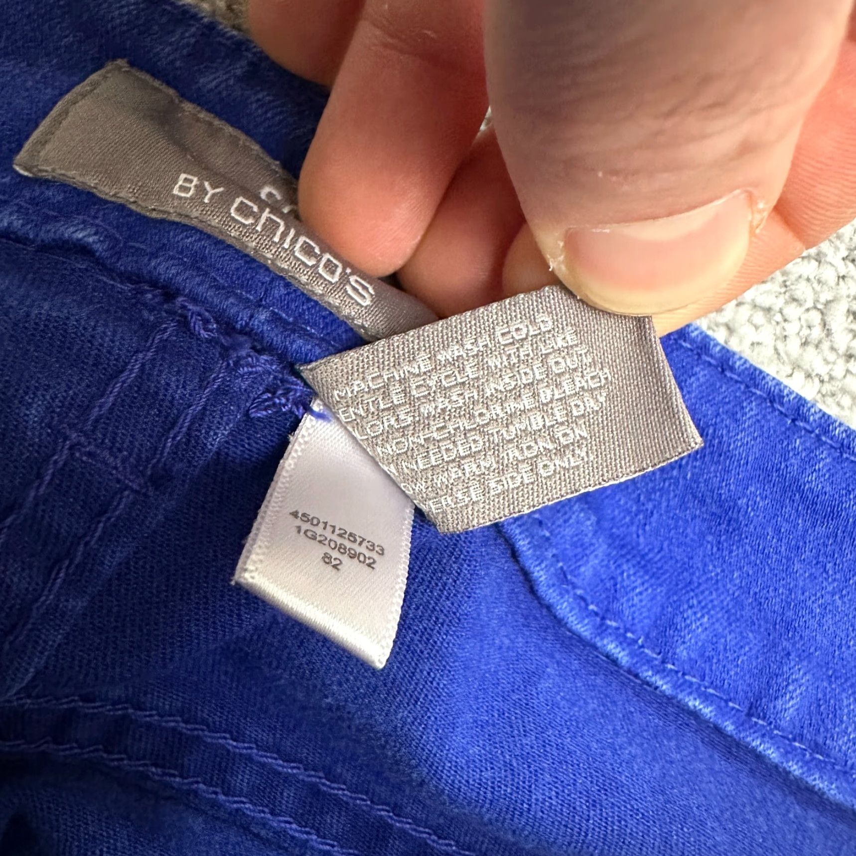 Vintage CHICO'S So Slimming Denim Jeans WOMEN 00 Regular Blue 30x28 Straight Mid Rise Slimming Stretch 5-Pocket Mens Women Girls? Size 24" / US 00 / IT 34 - 7 Thumbnail