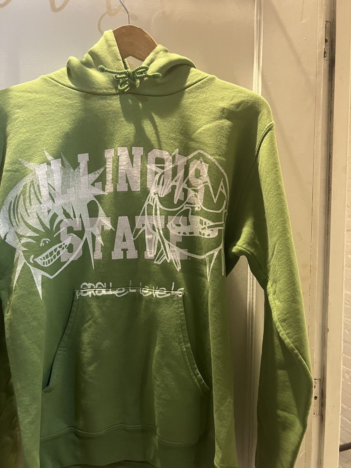 Vintage Greens “Illinois State” Hoodie with Gorillaz Print Size US S / EU 44-46 / 1 - 4 Thumbnail