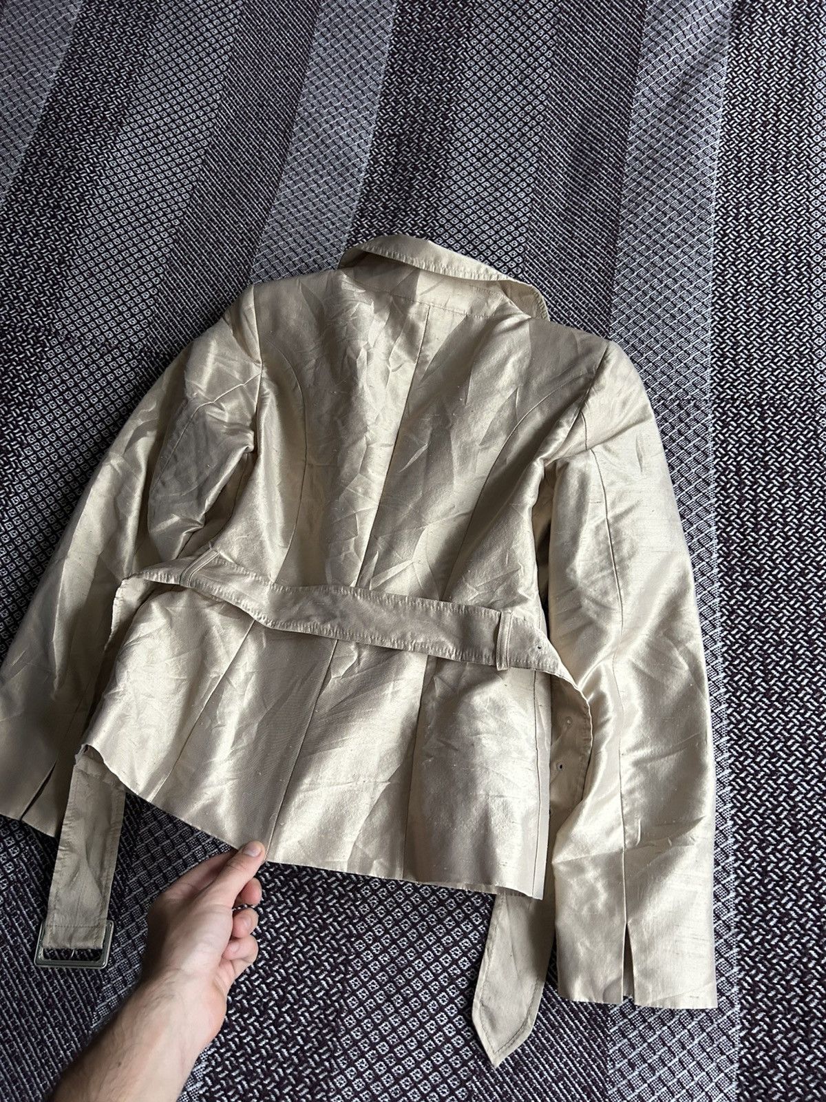 Max Mara Vintage Max Mara Women Solid Jacket Lining Viscosa / Cupro Size M / US 6-8 / IT 42-44 - 14 Thumbnail