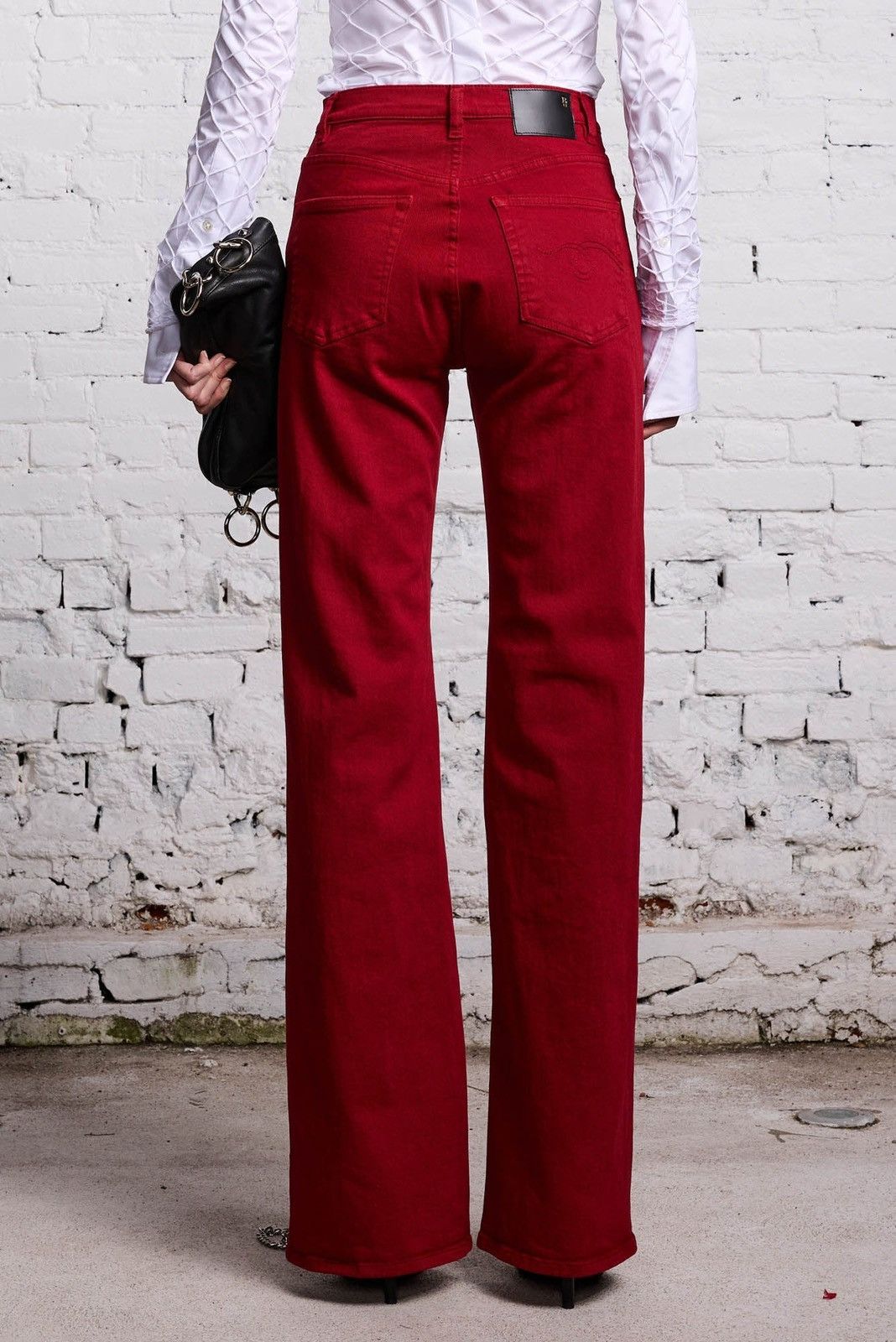 R13 Jane Jean Vivid Red Stretch 27 Size 27" / US 4 / IT 40 - 6 Thumbnail