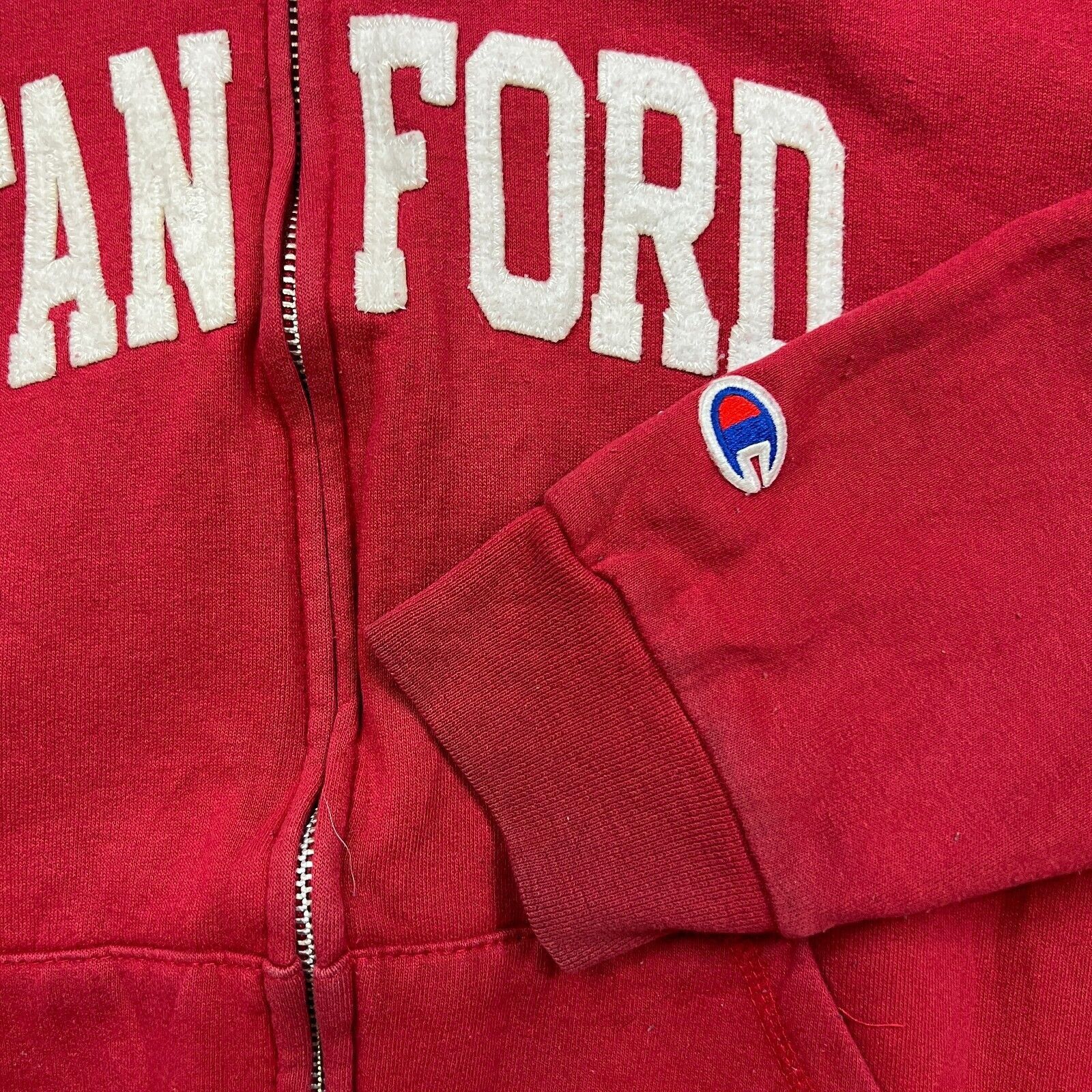 Champion × Vintage Vintage Champion Stanford University Hoodie Small Zip 90s Size US S / EU 44-46 / 1 - 4 Thumbnail