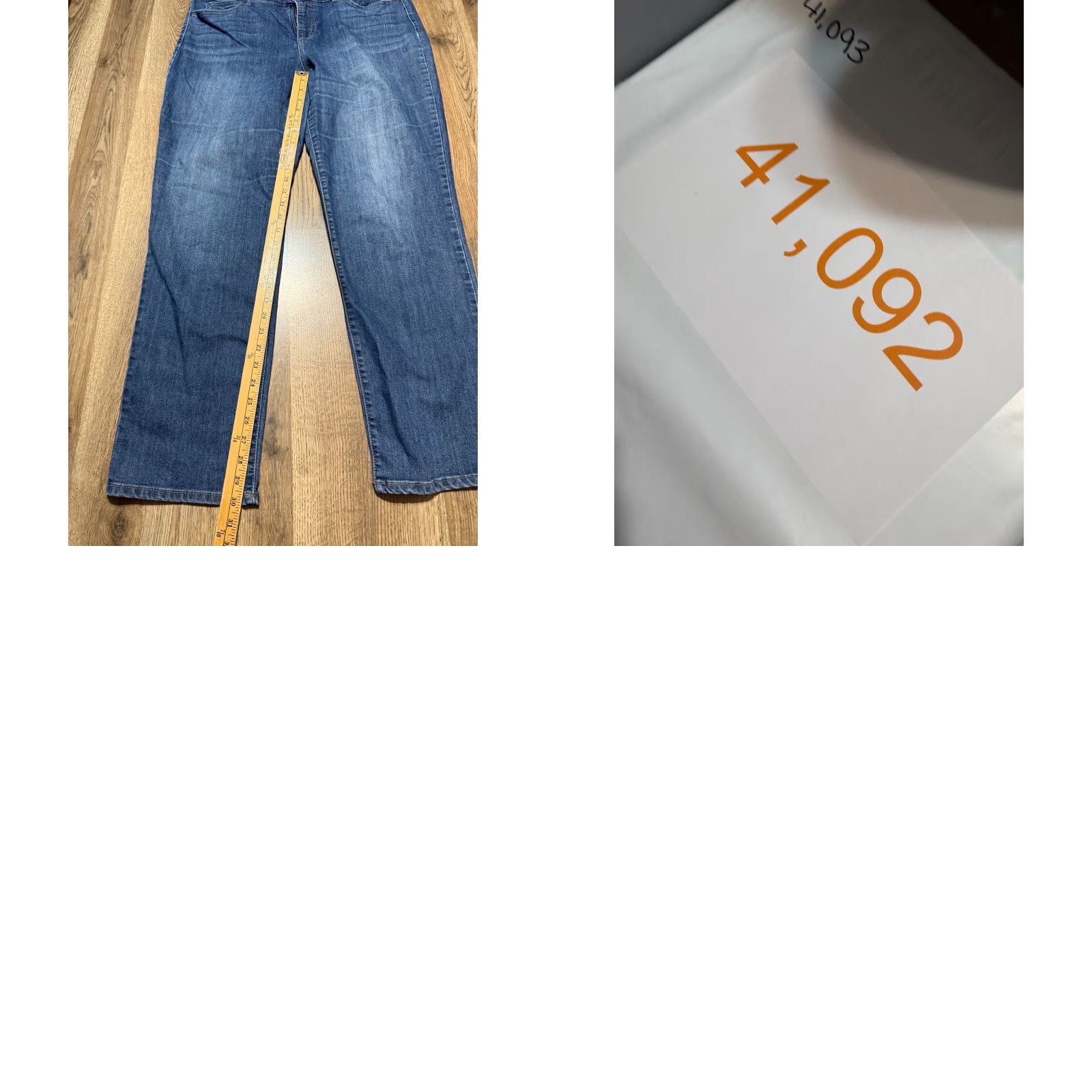 Vintage Bandolino Jeans Women's Size 37 Waist Blue Denim Straight Leg Size 26" / US 2 / IT 38 - 8 Thumbnail