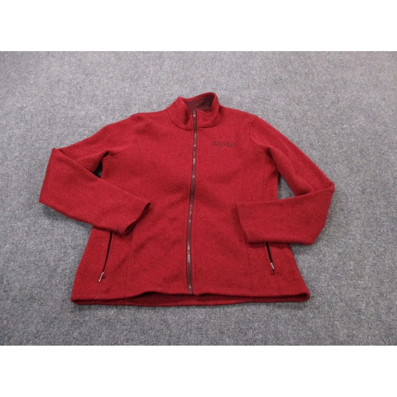 Vintage KUIU Jacket Womens XL Red High Loft Fleece Windbreaker Jacket Size XL / US 12-14 / IT 48-50 - 2 Thumbnail