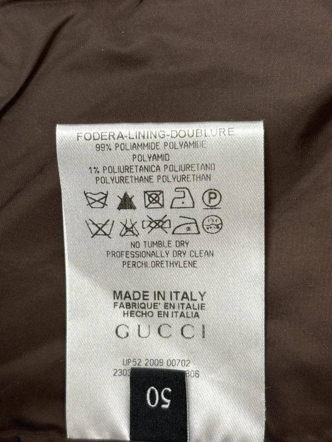 Gucci AW2009 Gucci Blue Nylon Checkered Striped Ribbing Bomber Jacket Size US M / EU 48-50 / 2 - 12 Thumbnail