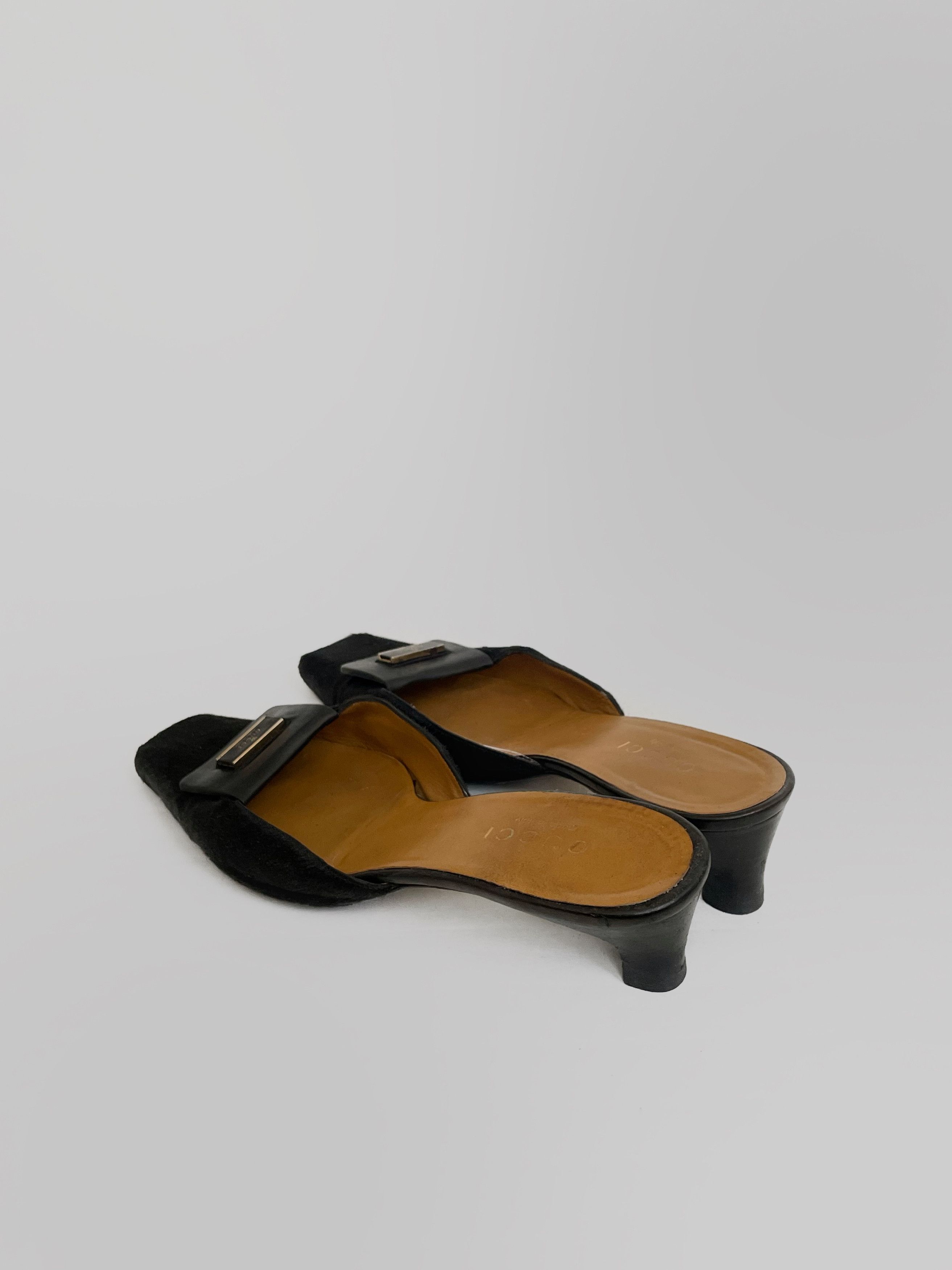 Gucci Archive Gucci Tom Ford pony hair mules Size US 9 / IT 39 - 8 Thumbnail