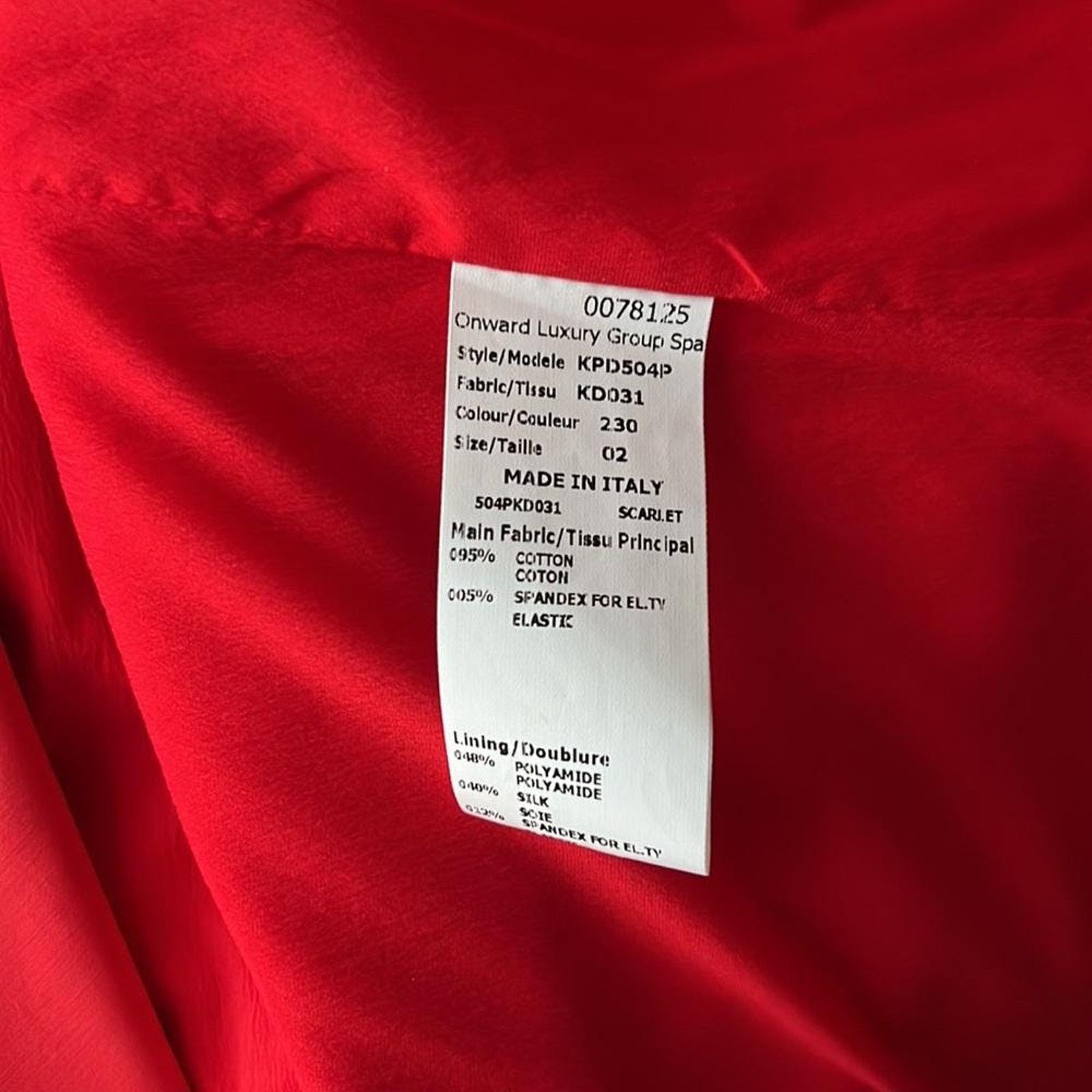 Michael Kors MICHAEL KORS Red Peacoat Made in Italy, XS /US2 SRP: $4500 Size XS / US 0-2 / IT 36-38 - 11 Thumbnail