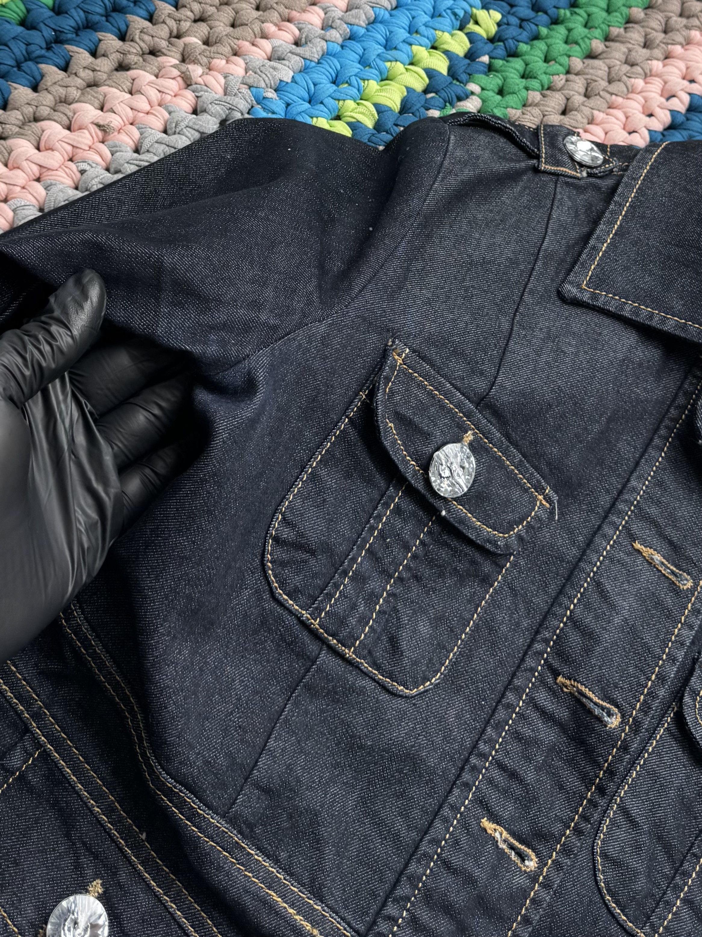 Philipp Plein Philipp Plein Vintage Denim Jacket Fitted Wash Stretch Y2K Size S / US 4 / IT 40 - 9 Thumbnail