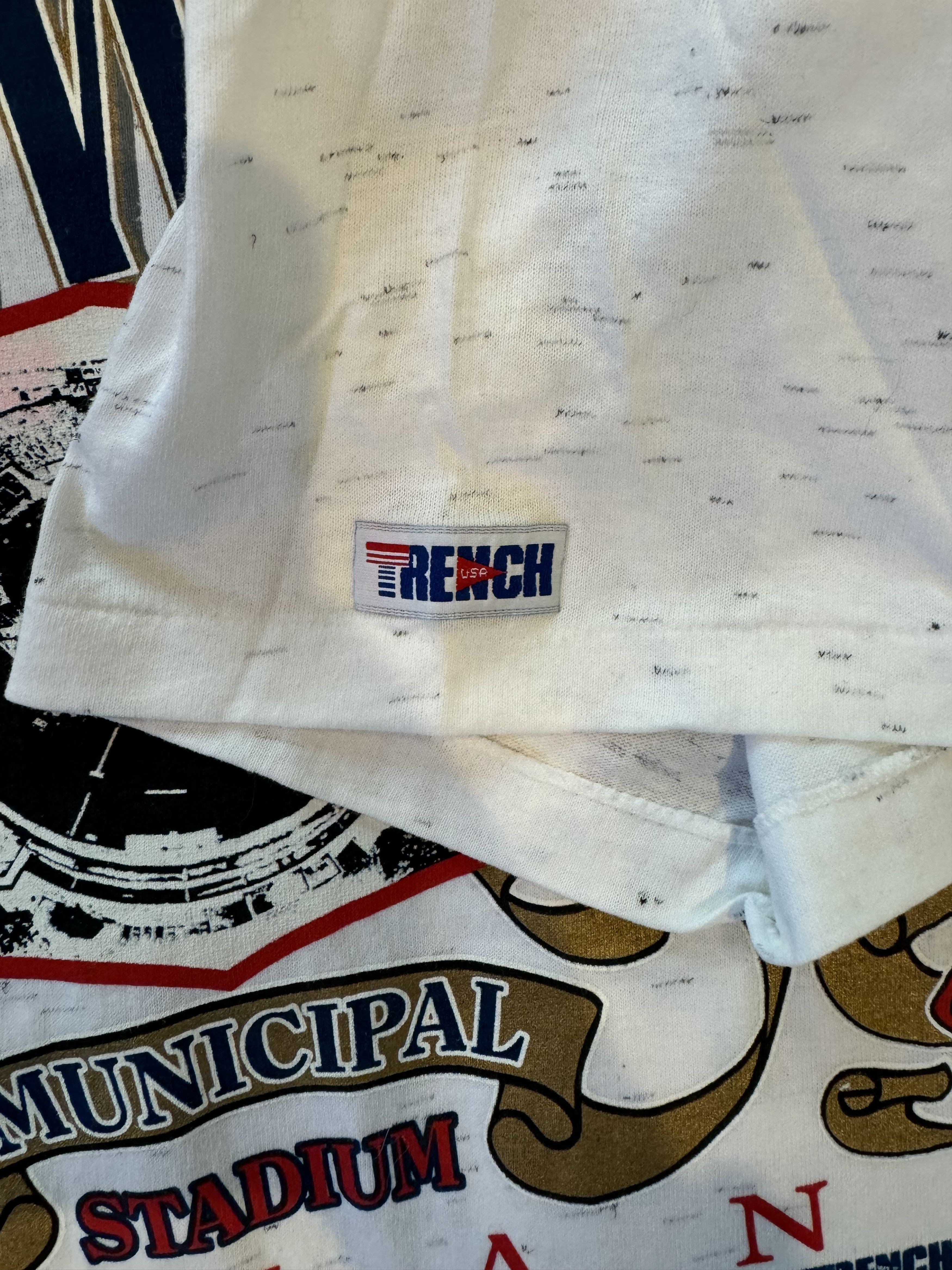 MLB × Vintage 1993 Cleveland Indians Municipal Stadium Farewell T-shirt Size US XL / EU 56 / 4 - 9 Thumbnail