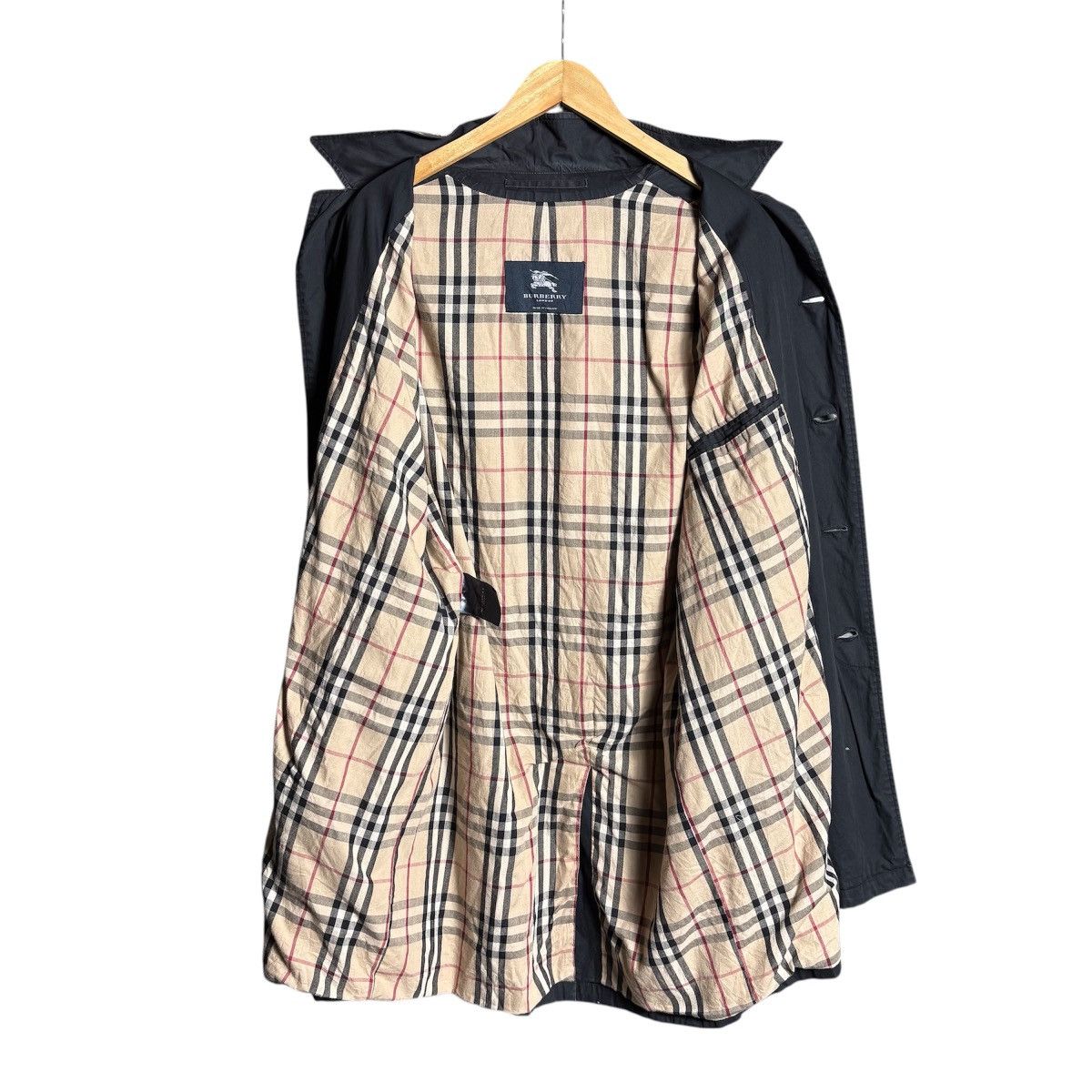 Burberry Burberry Nova Check Black Coat Size US L / EU 52-54 / 3 - 3 Thumbnail