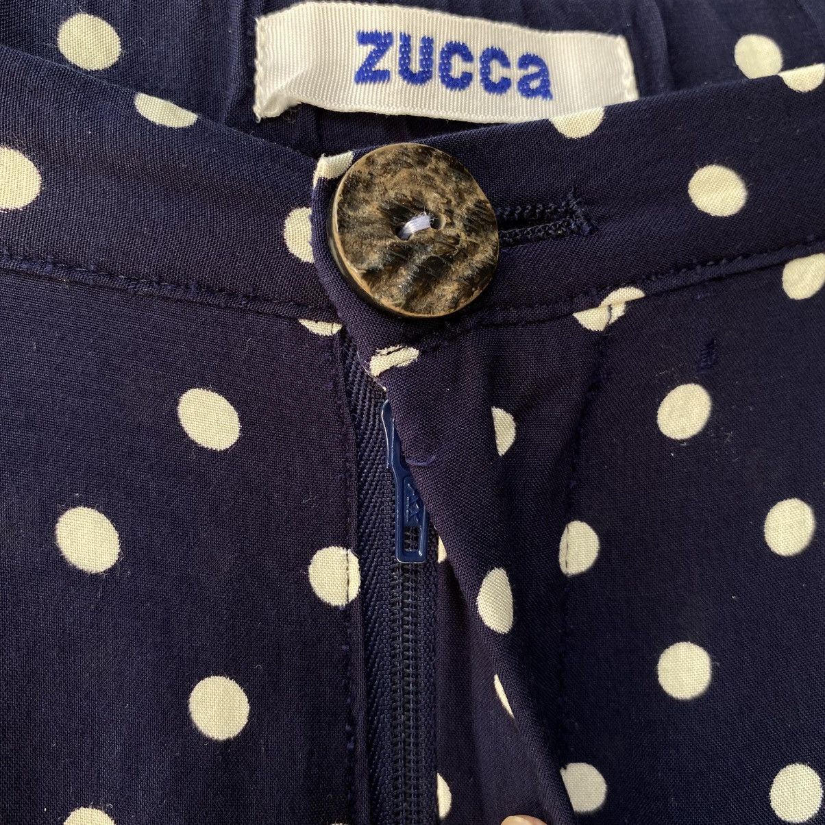 Zucca ZUCCA Navy Polka Dot Pants with Smocked Back Size 25" / US 0 / IT 36 - 3 Thumbnail