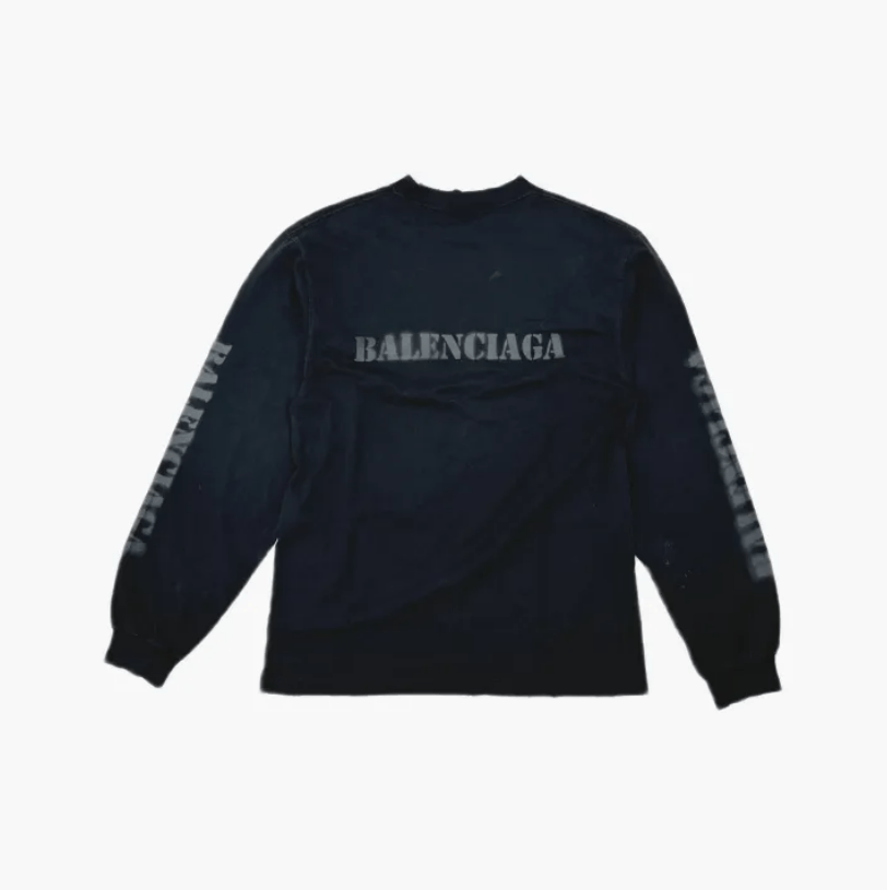Balenciaga Balenciaga Oversized Long-Sleeve T-Shirt Size US XS / EU 42 / 0 - 2 Thumbnail