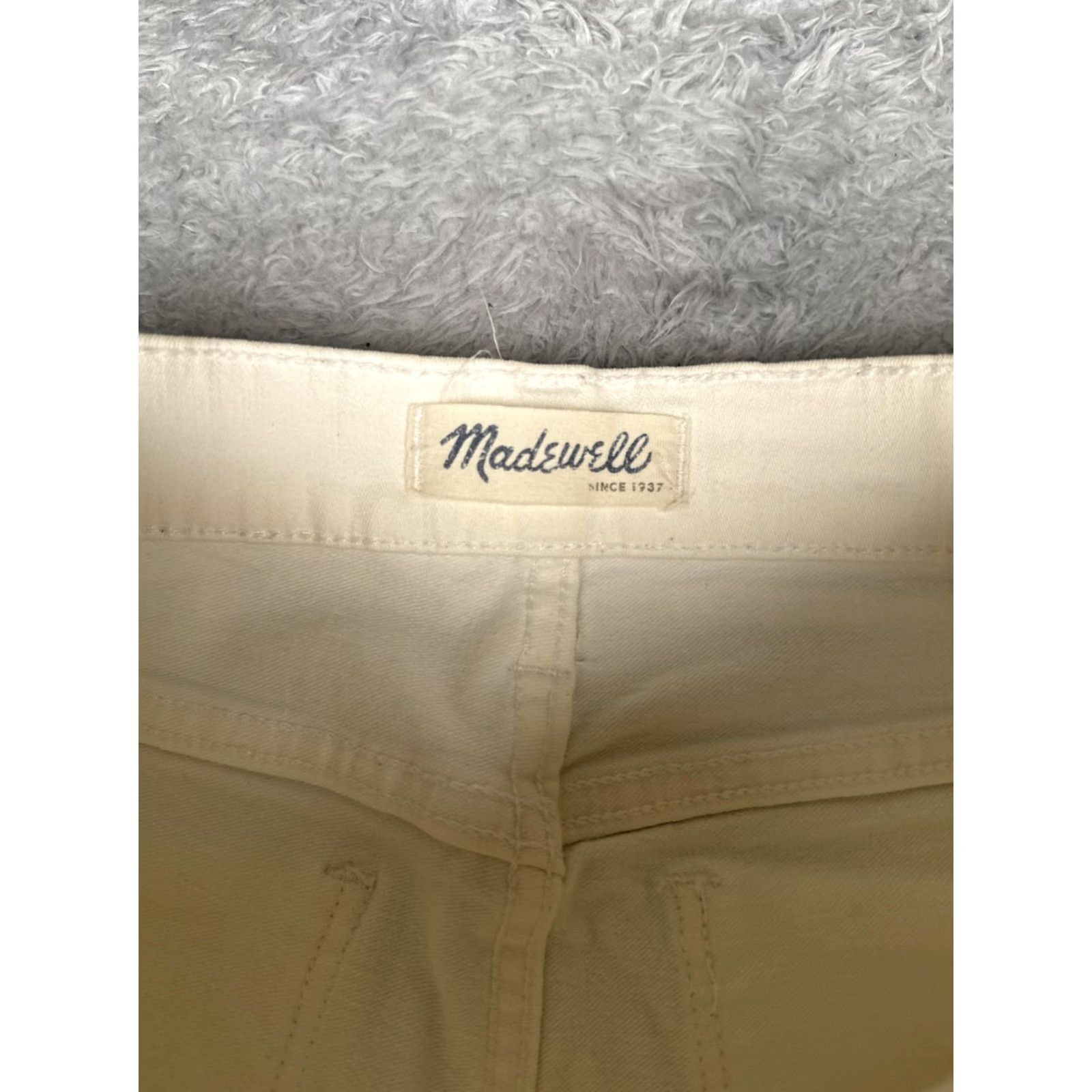 Madewell Madewell Jeans Womens 25x28 White High Riser Skinny High Rise Stretch Denim Size 42" / US 20 - 6 Thumbnail