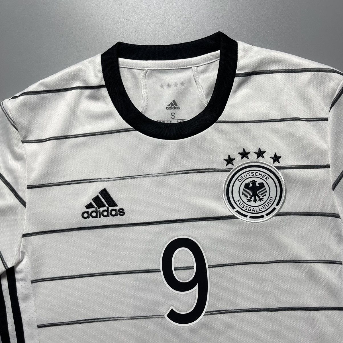 Adidas GERMANY ADIDAS 2020 EURO FOOTBALL HOME JERSEY #9 VOLLAND Size US S / EU 44-46 / 1 - 4 Thumbnail