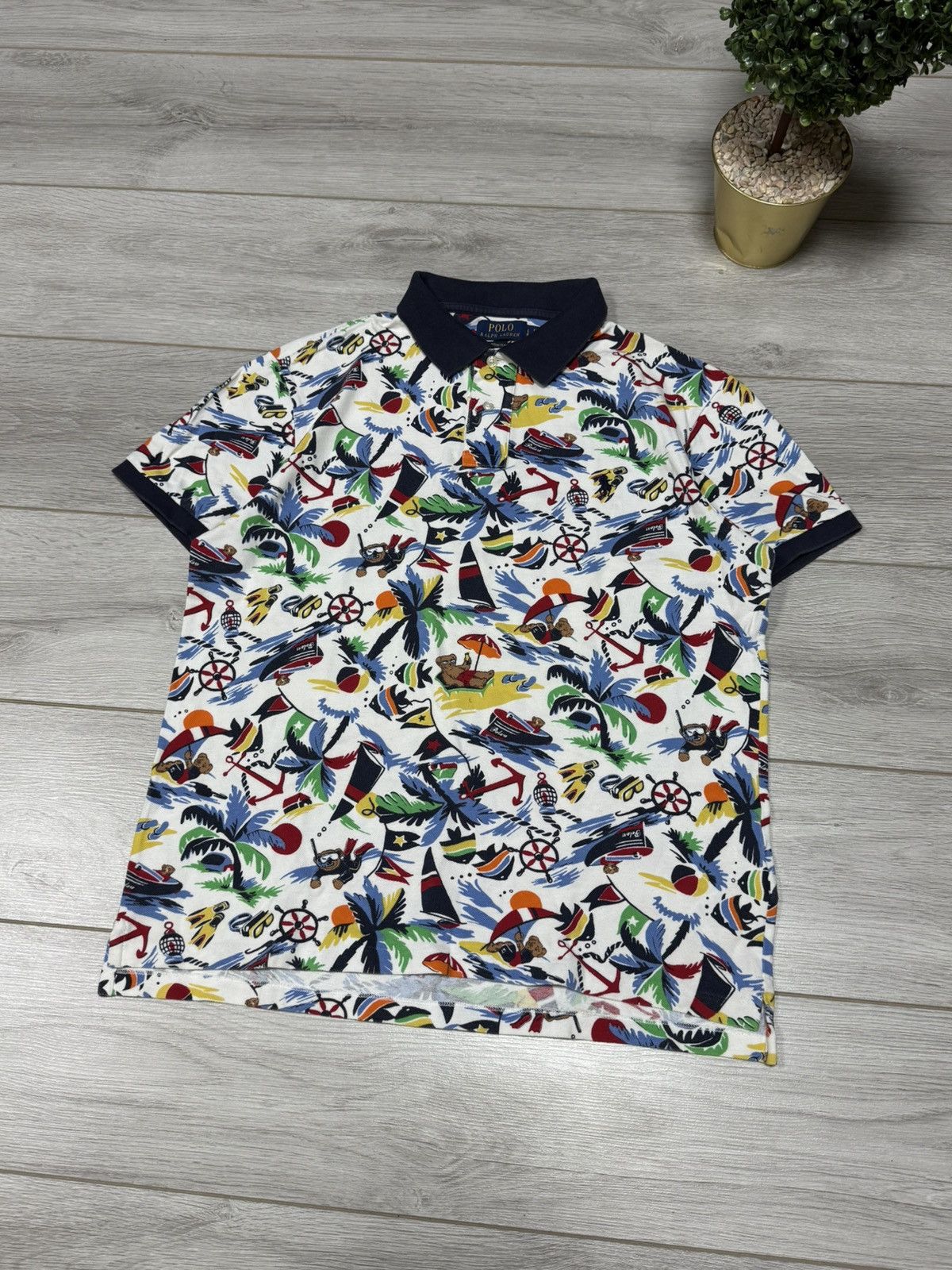Polo Ralph Lauren POLO Bear Ralph Lauren beach all over print shirt Size US L / EU 52-54 / 3 - 2 Thumbnail