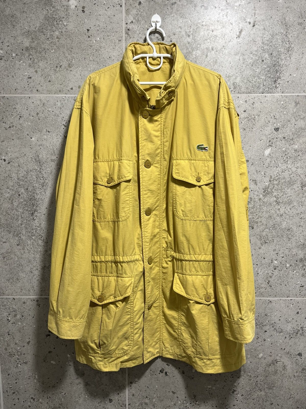 Lacoste × Vintage Lacoste Jacket Yellow Cotton Design Size 5 Size US XL / EU 56 / 4 - 1 Thumbnail