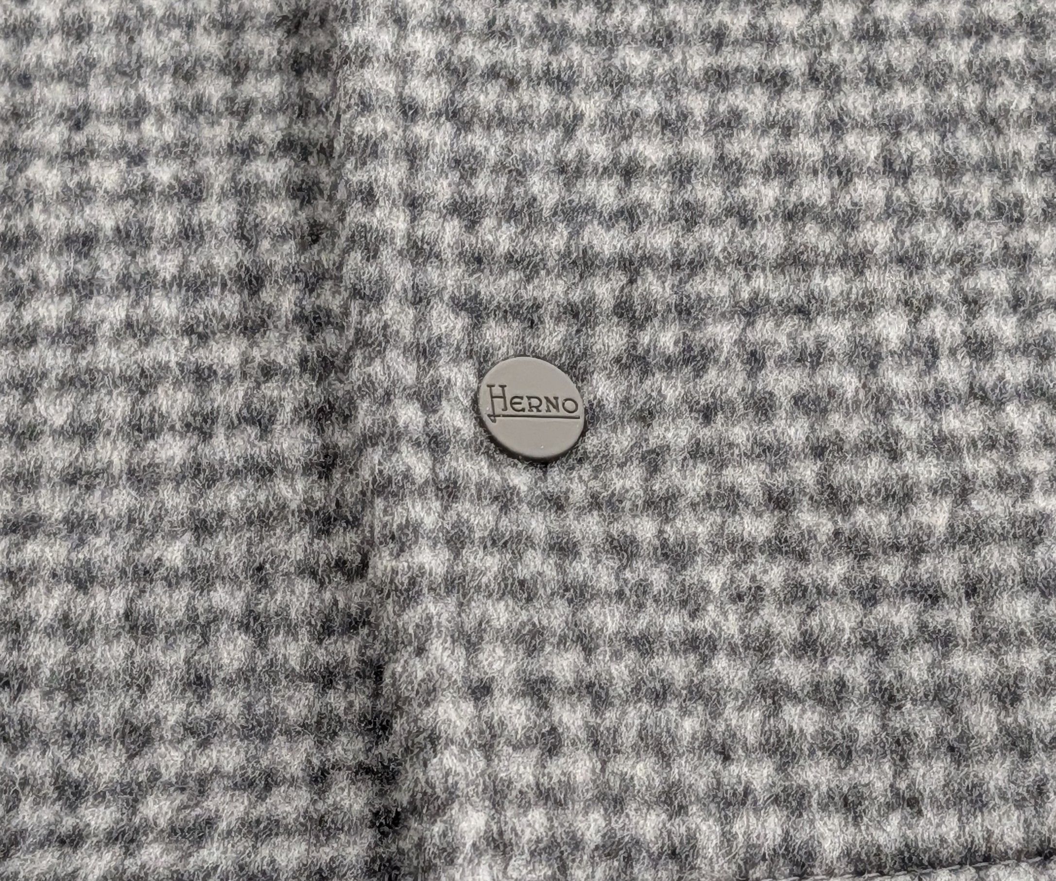 Herno HERNO Houndstooth Cashmere Shirt Jacket Pearl Gray 56 US 46 Size US XL / EU 56 / 4 - 5 Thumbnail