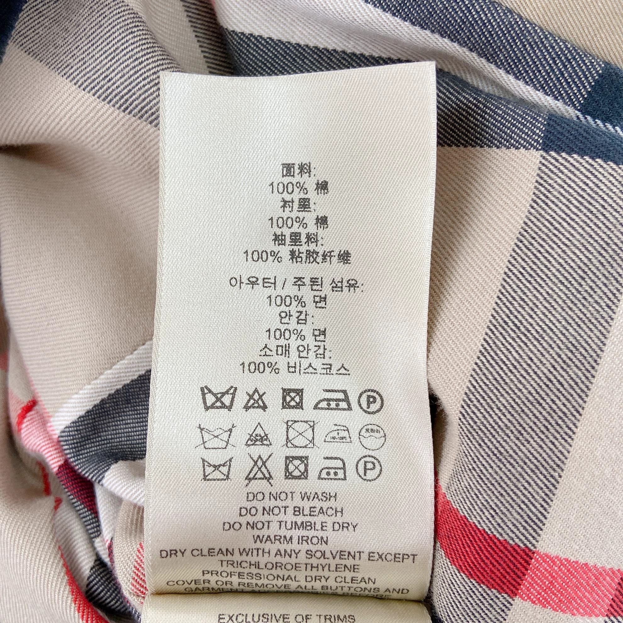 Burberry Burberry Light Khaki Trench Coat UK2 1918 Size XXS / US 00 / IT 34 - 8 Thumbnail