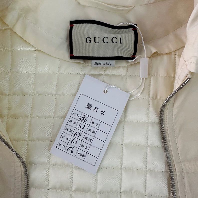Gucci GucciMilky white cat embroidered lapel long-sleeved jacket Size XXS / US 00 / IT 34 - 5 Thumbnail