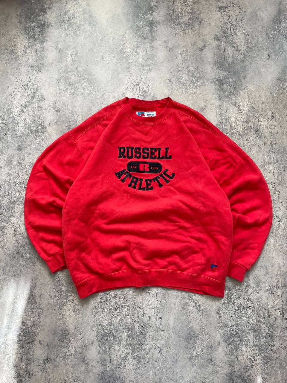 Russell Athletic × Vintage Vintage Russell Athletic sunfaded sweatshirt Size US L / EU 52-54 / 3 - 1 Thumbnail