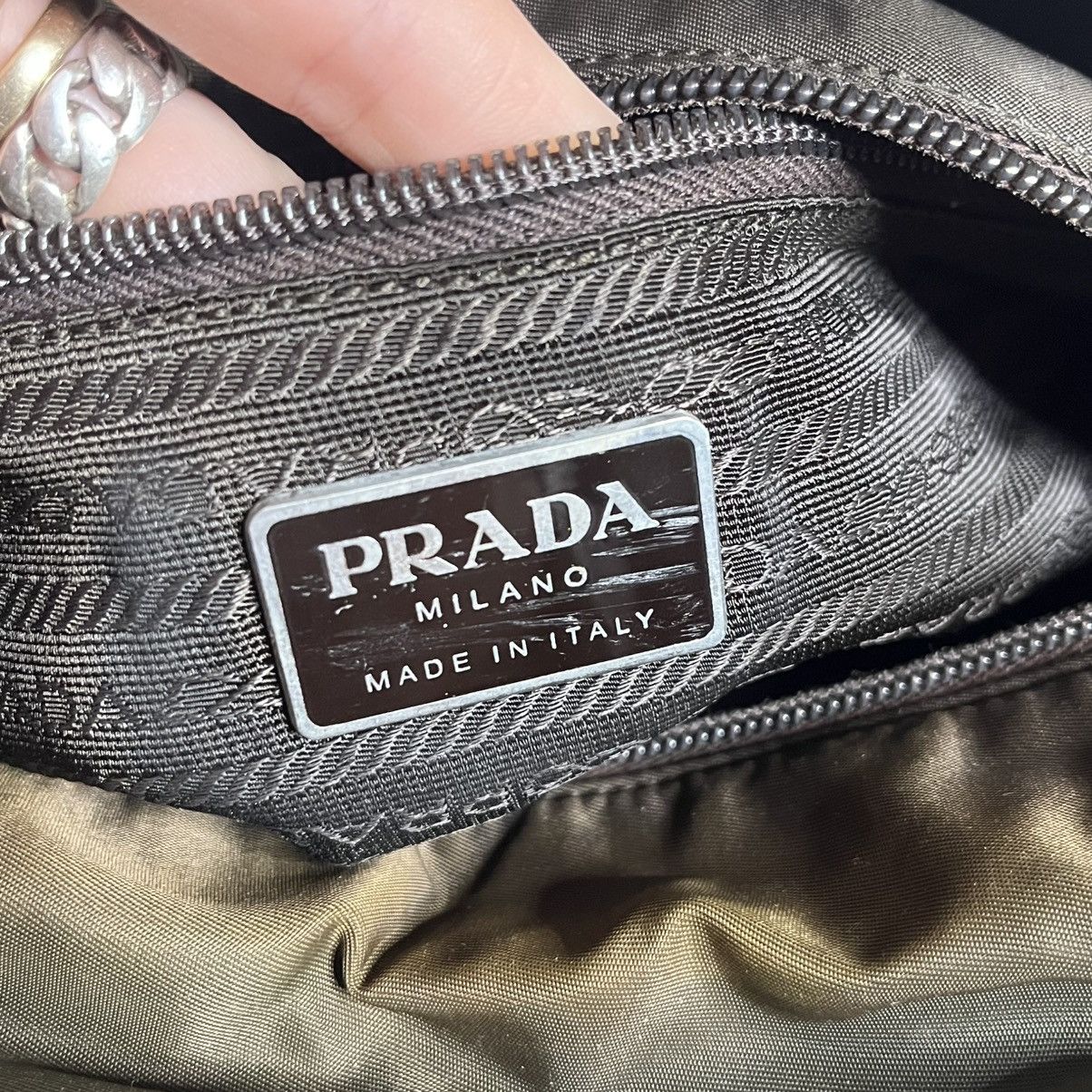 Prada vintage brown prada nylon bag Size ONE SIZE - 8 Thumbnail