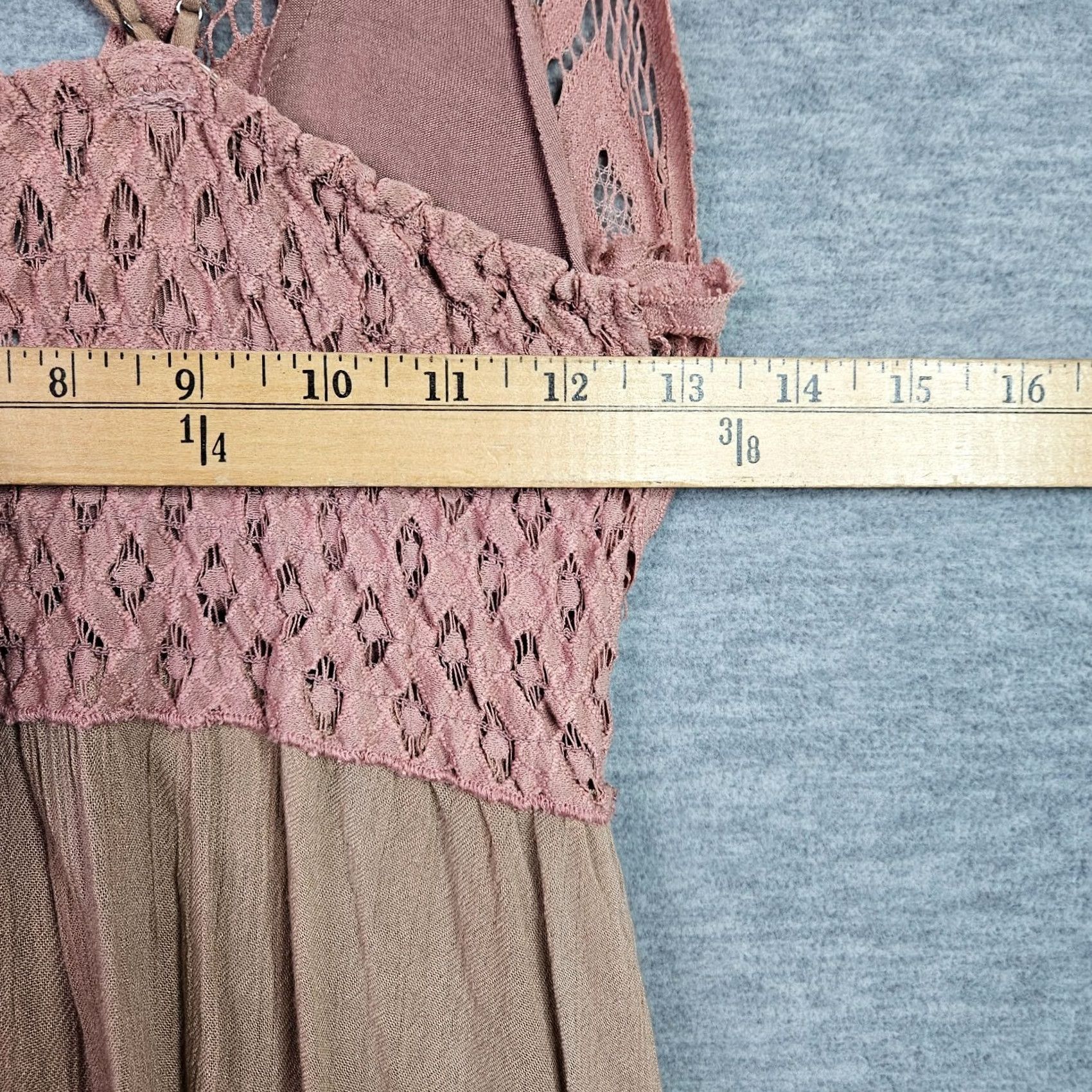 Free People Free People Women's Adella Slip Dress S Multicolor Lace Sleeve Short Size S / US 4 / IT 40 - 6 Thumbnail
