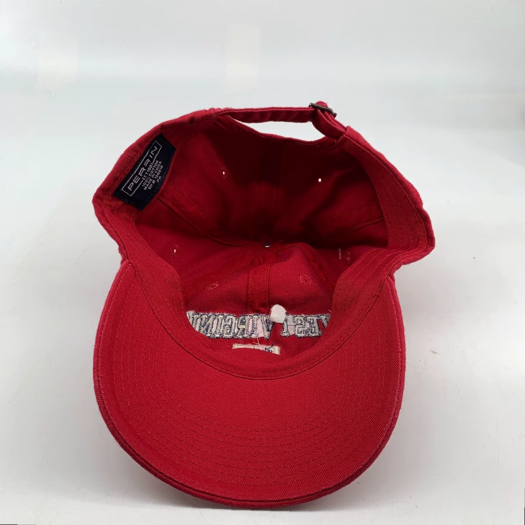 Vintage Perrin Baseball Cap Red West Virginia USA Cotton Adjustable NWT Men One Size Cap Size ONE SIZE - 5 Thumbnail