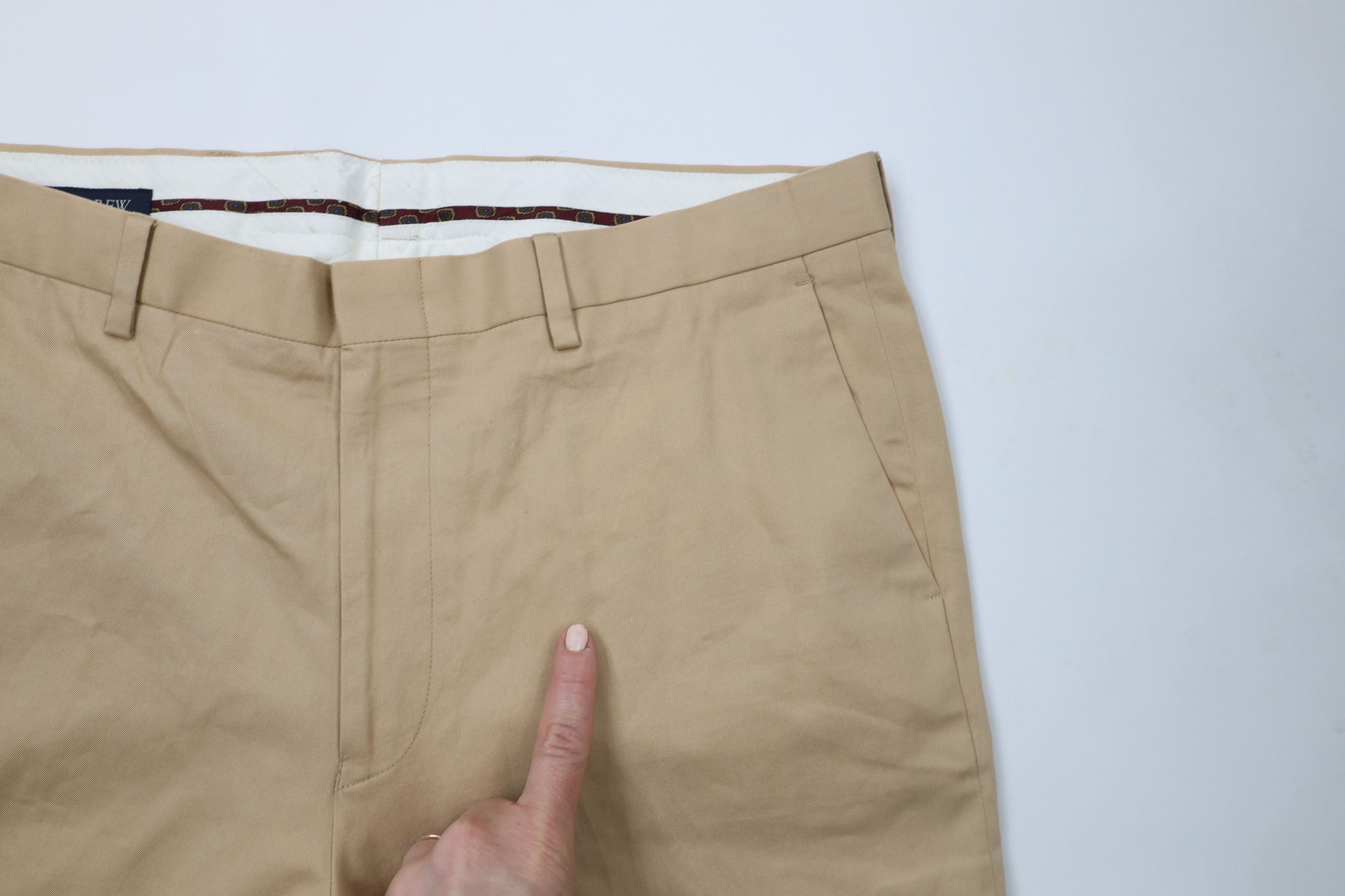 J.Crew × Vintage Vintage J Crew Distressed Straight Leg Chino Pants Cotton Size US 32 / EU 48 - 5 Thumbnail