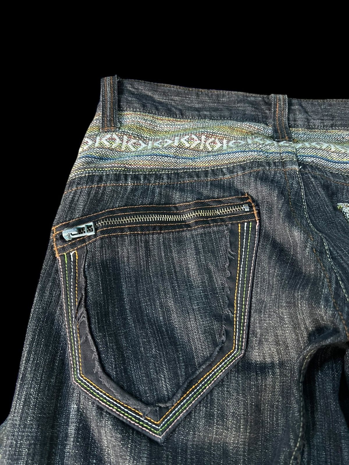 If Six Was Nine × Le Grande Bleu (L.G.B.) VINTAGE 90’S STYLE DOMINATE HANDCRAFTED NICE DESIGN JEANS Size US 32 / EU 48 - 8 Thumbnail