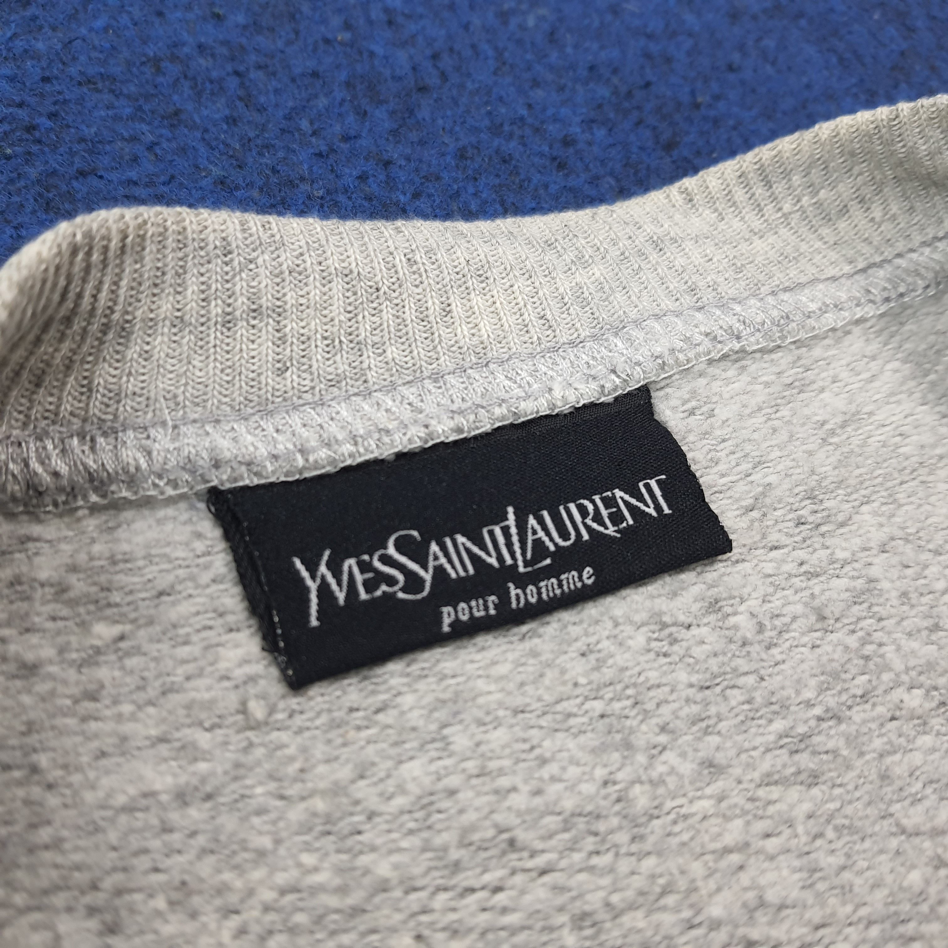 Yves Saint Laurent Vintage Yves Saint Laurent Crop Top Sweatshirt C271N20 Size L / US 10 / IT 46 - 5 Thumbnail