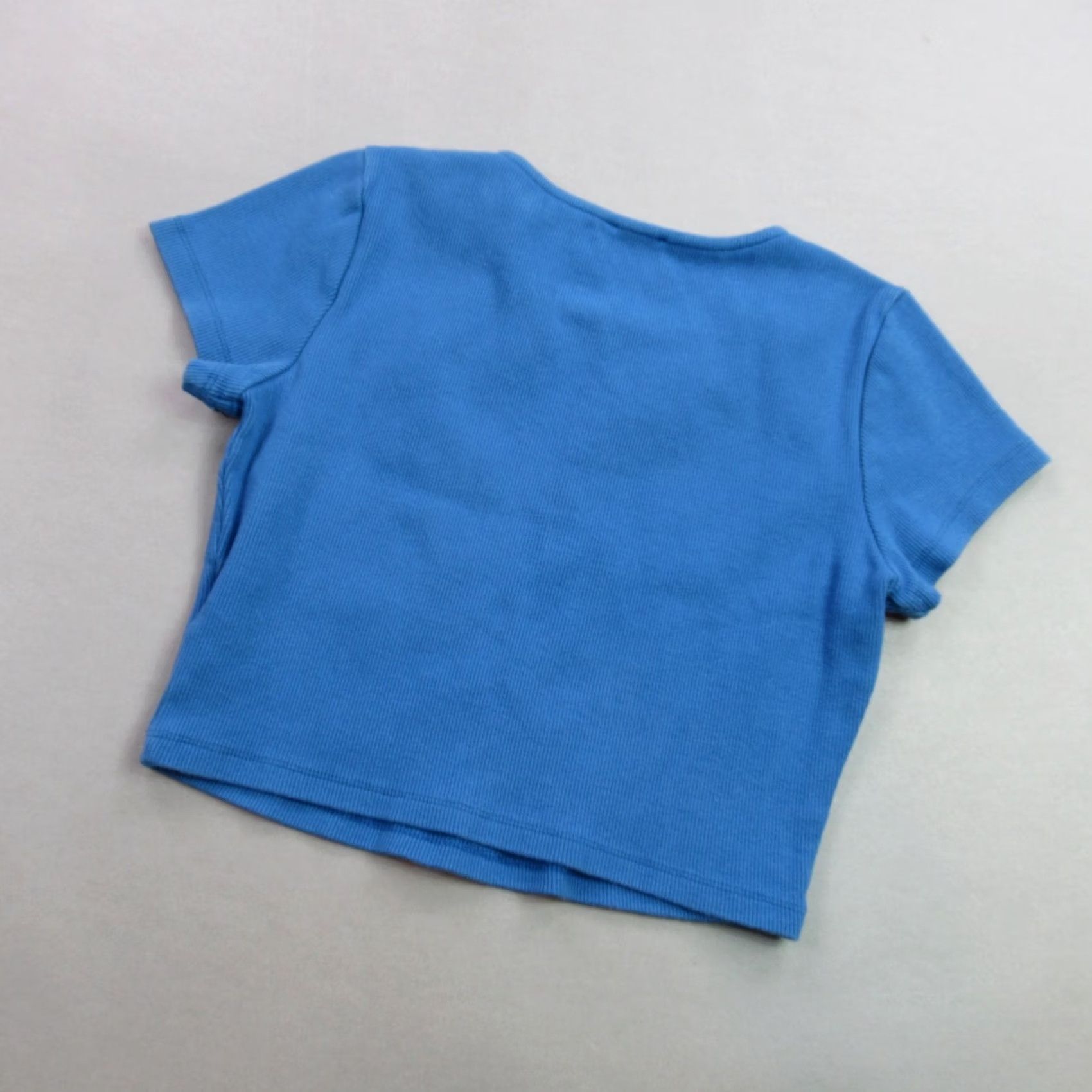 PRINCESS POLLY Princess Polly Shirt Womens 6 Short Sleeve Crew Neck Pullover Blue Casual Size M / US 6-8 / IT 42-44 - 7 Thumbnail