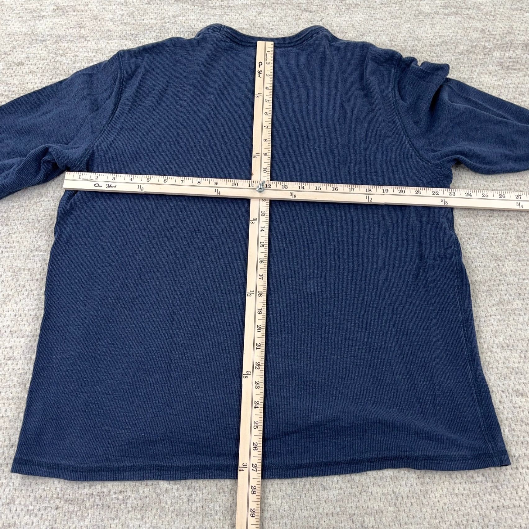 American Eagle Outfitters VINTAGE American Eagle Shirt 2XL Blue Thermal Waffle Knit Big Logo Men Size US XXL / EU 58 / 5 - 7 Thumbnail