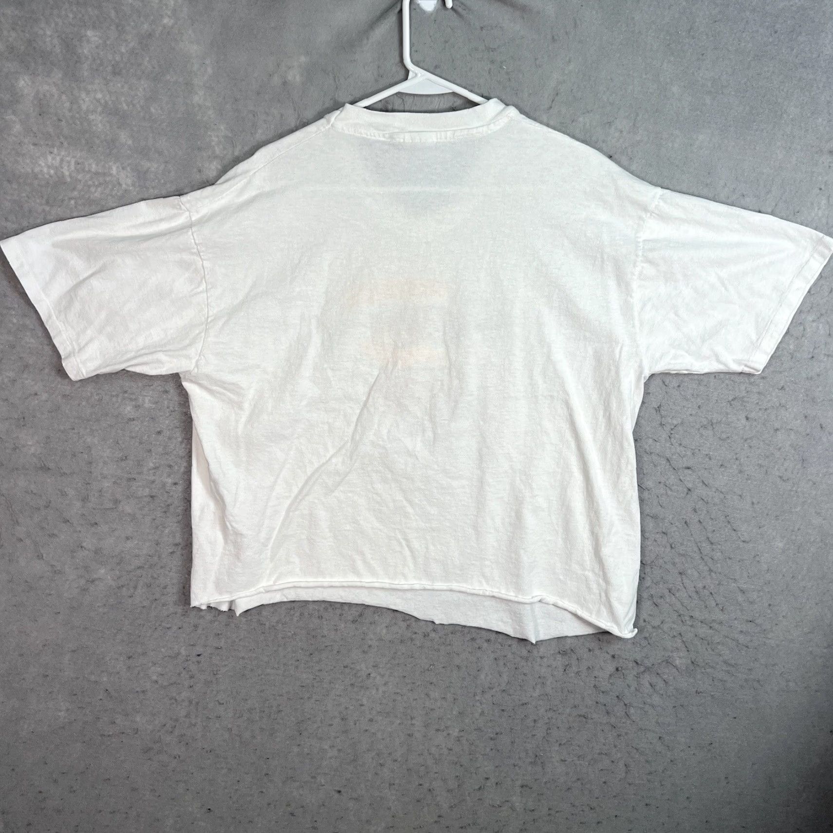Vintage VINTAGE 1990s Monterey Calamari Muscle Car Racing T Shirt Men's XL White Graphic Tee Sportswear/Beach Cropped Size US XL / EU 56 / 4 - 6 Thumbnail