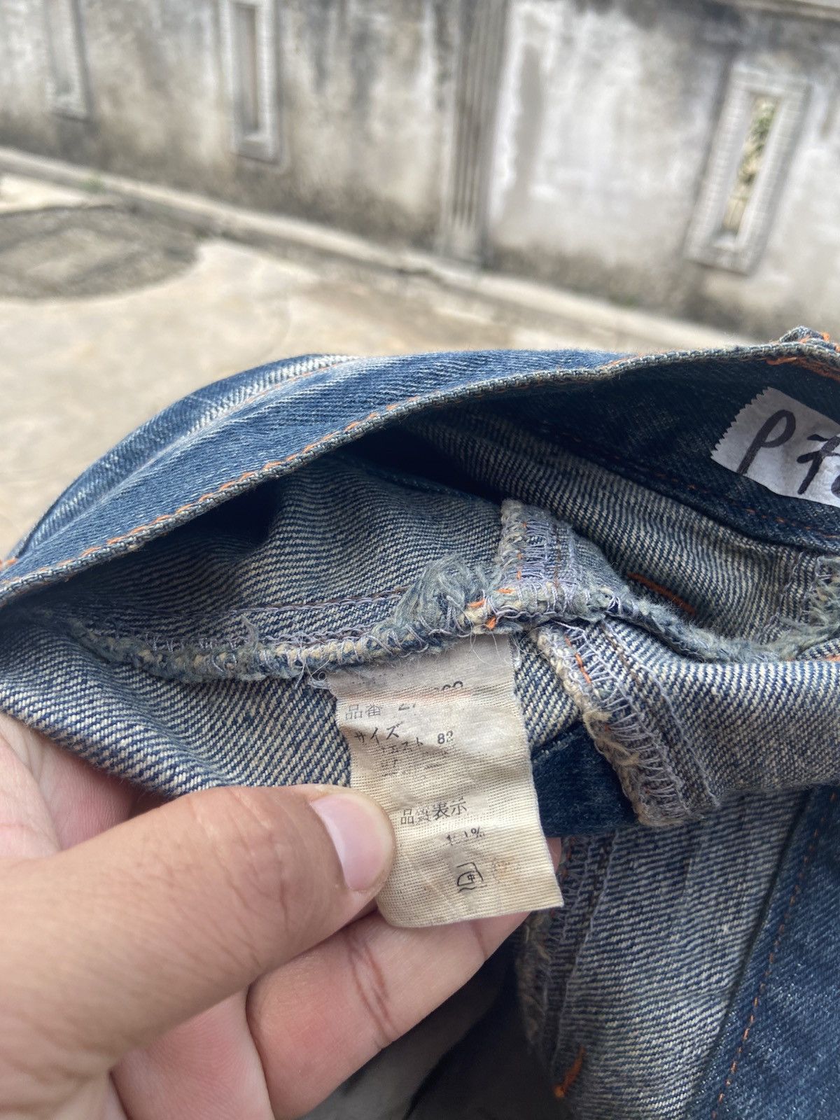 Japanese Brand Clone Devgru Faded Style Denim Pant Size US 33 - 7 Thumbnail