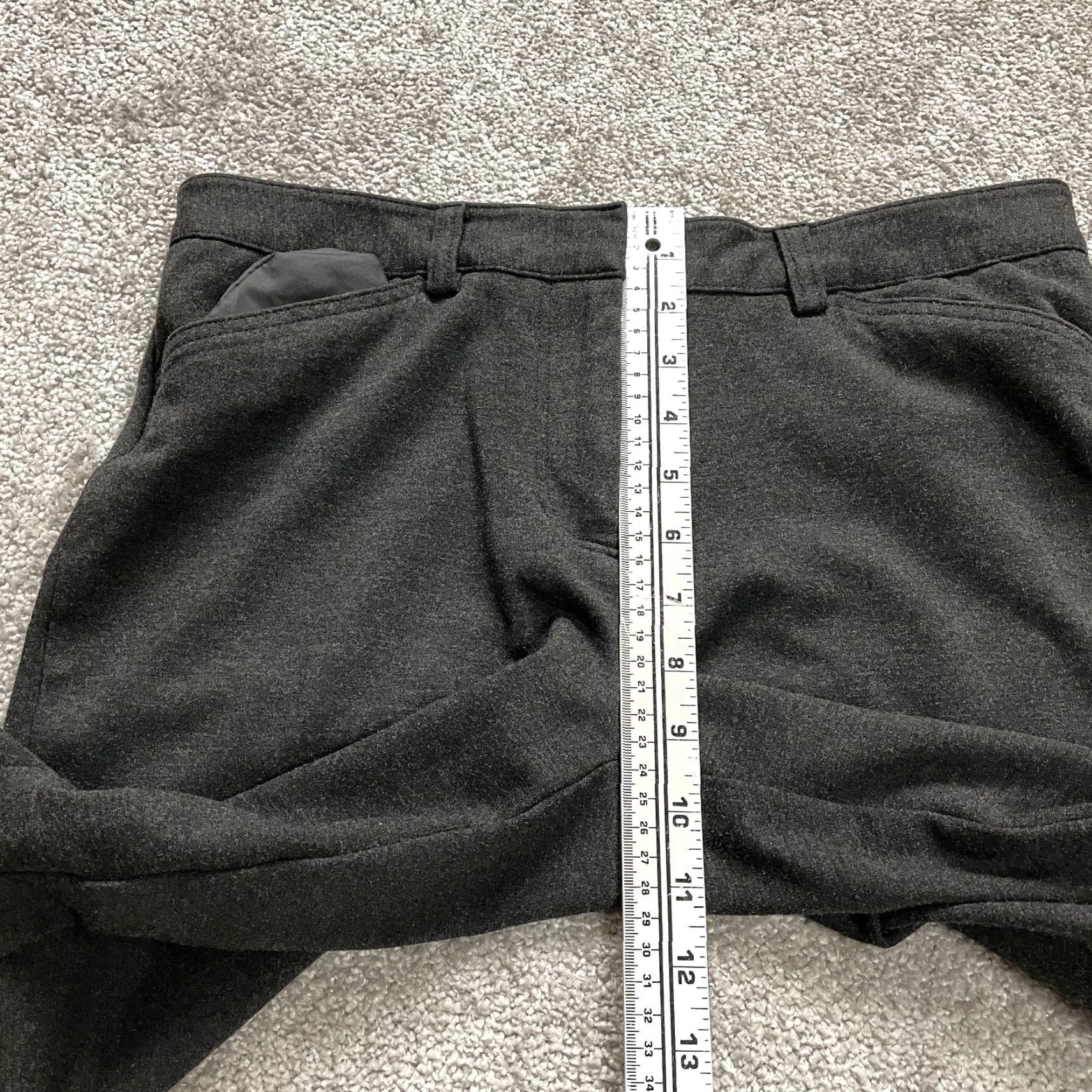 Andrew Marc Andrew Marc Womens Pants Size 8 32x28 Dark Gray Solid Rayon Blend Stretch Size 30" / US 8 / IT 44 - 4 Thumbnail