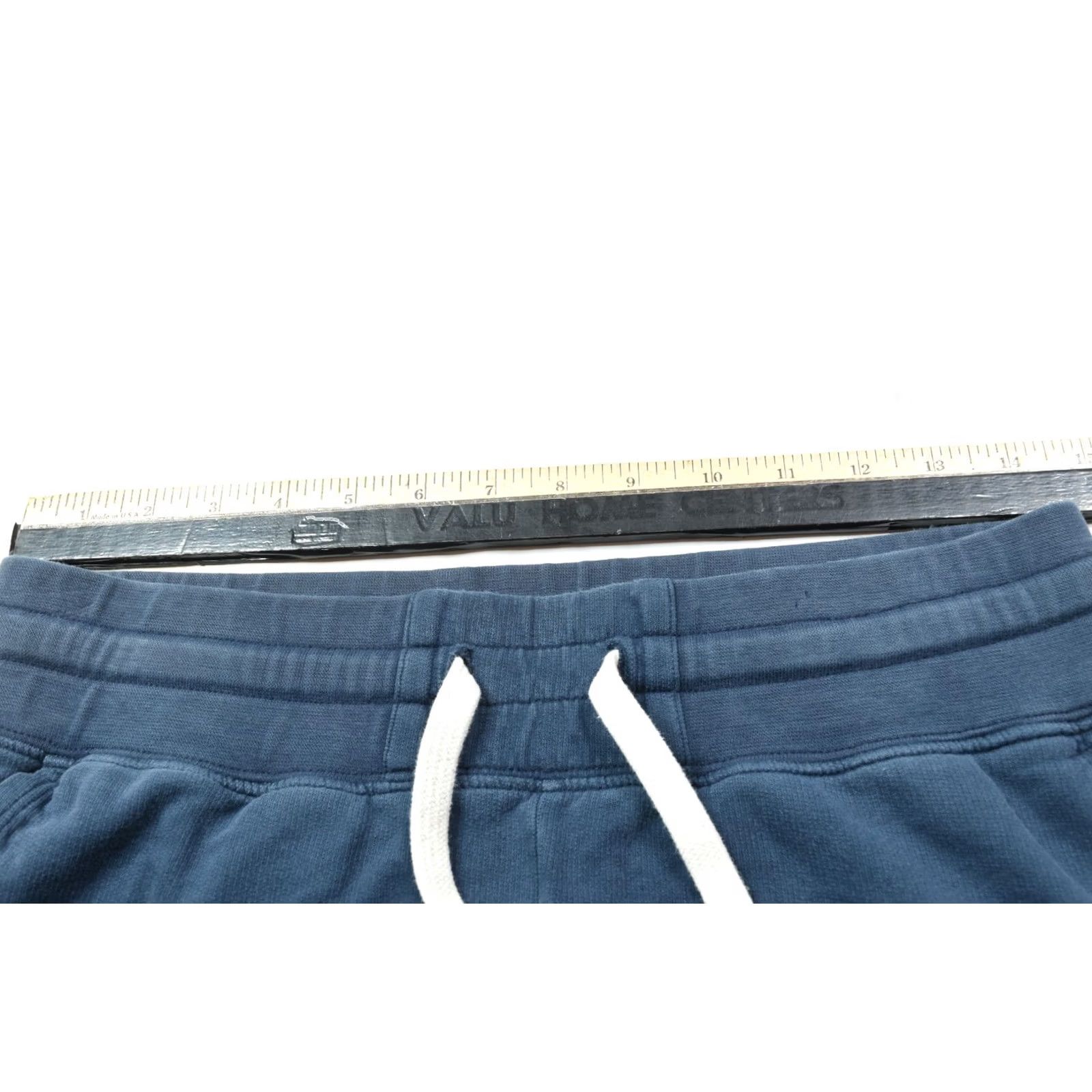 Vintage American Giant Sweatpants Womens Small Blue Cropped Draw-On Regular Pants Simple Solid USA Logo Pockets Casual Mens? Size 28" / US 6 / IT 42 - 7 Thumbnail