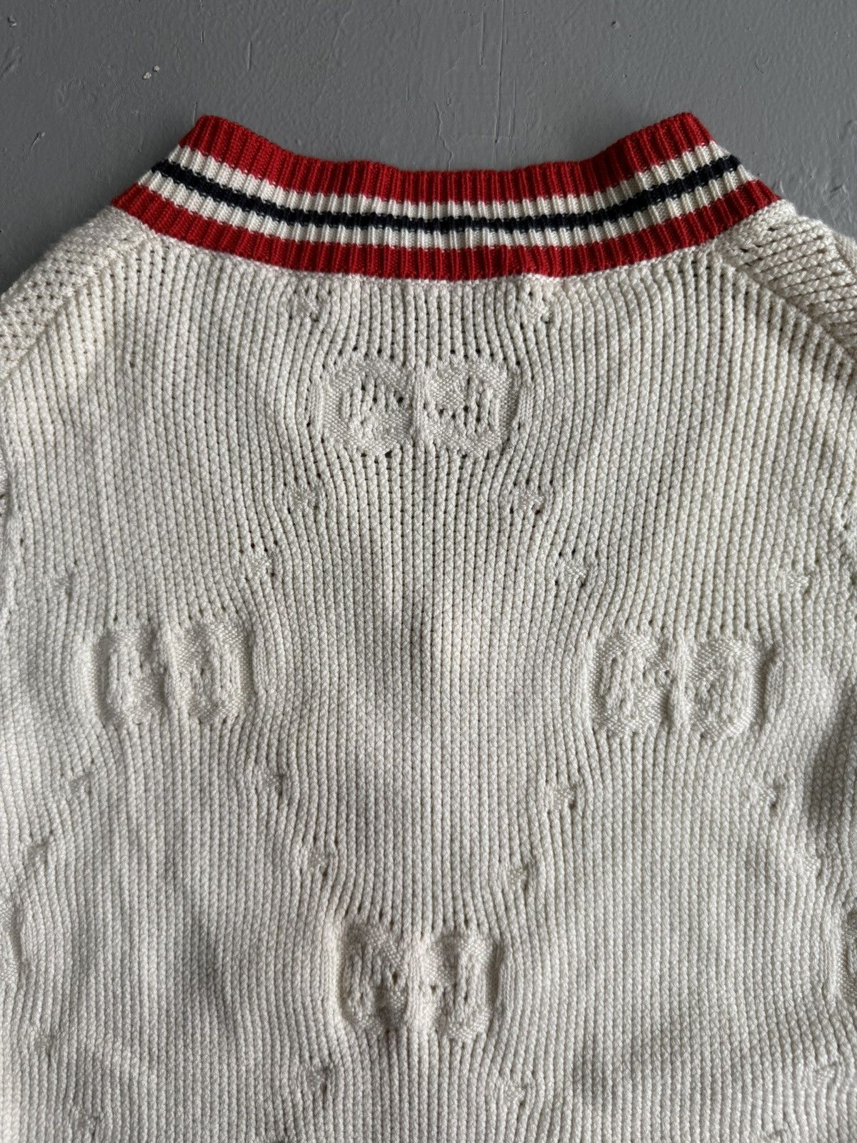 Gucci Gucci - Monogram Vneck Longsleeves Size S / US 4 / IT 40 - 8 Thumbnail