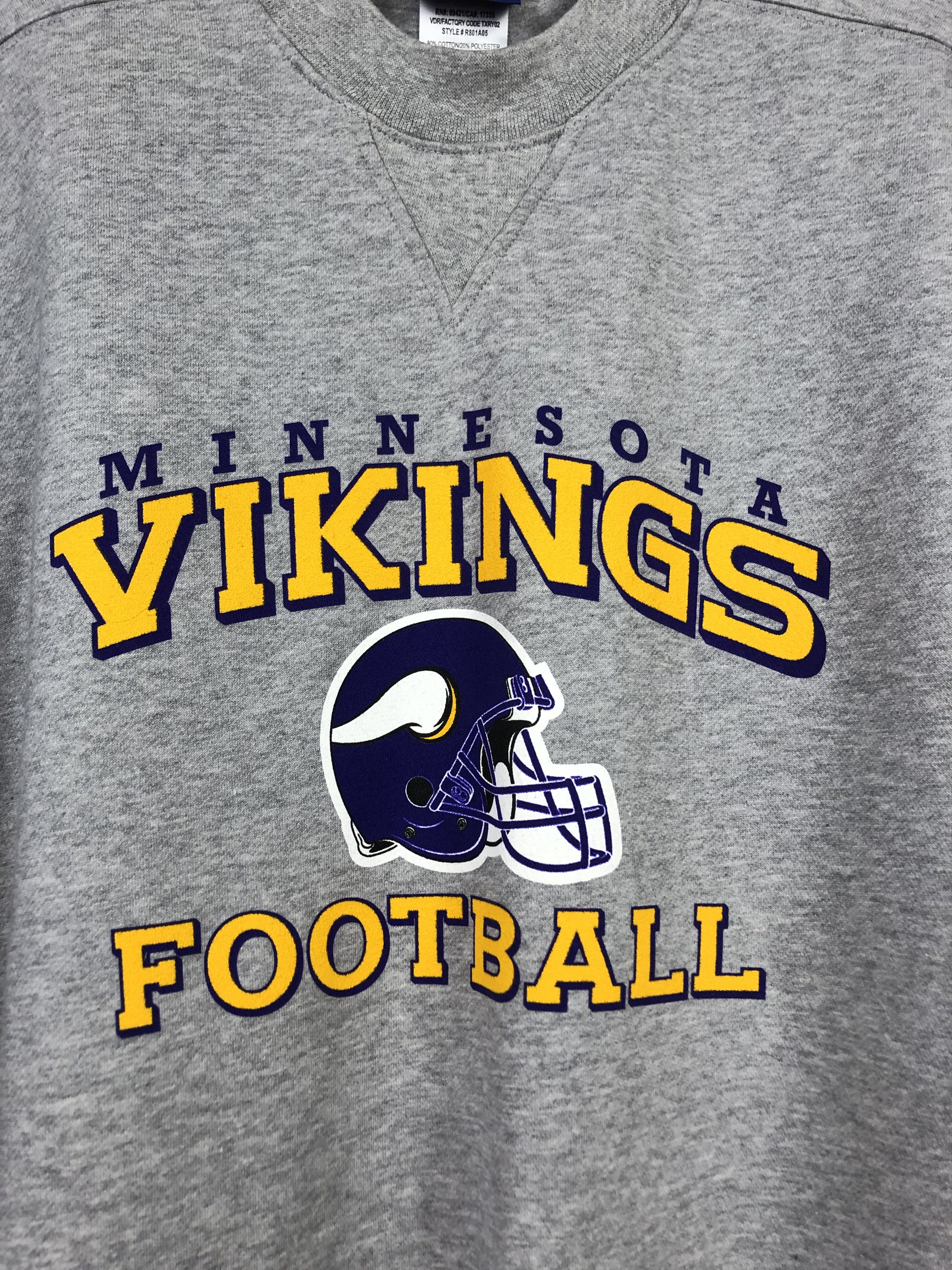 Vintage Vintage Minnesota Vikings Sweatshirt Crewneck Rare Size US L / EU 52-54 / 3 - 5 Thumbnail
