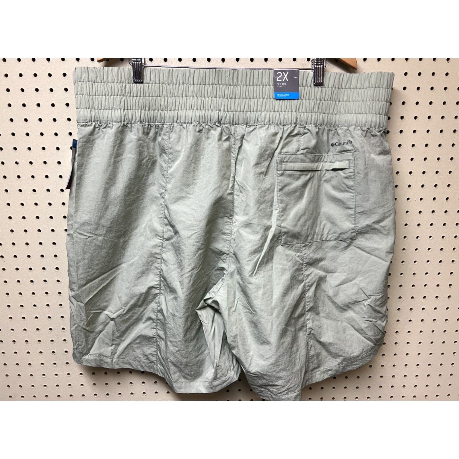 Vintage New Columbia Nylon Shorts Tan Swimming Fishing Camp Shorts Womens 2X NWT Size 40" / US 18 - 2 Thumbnail