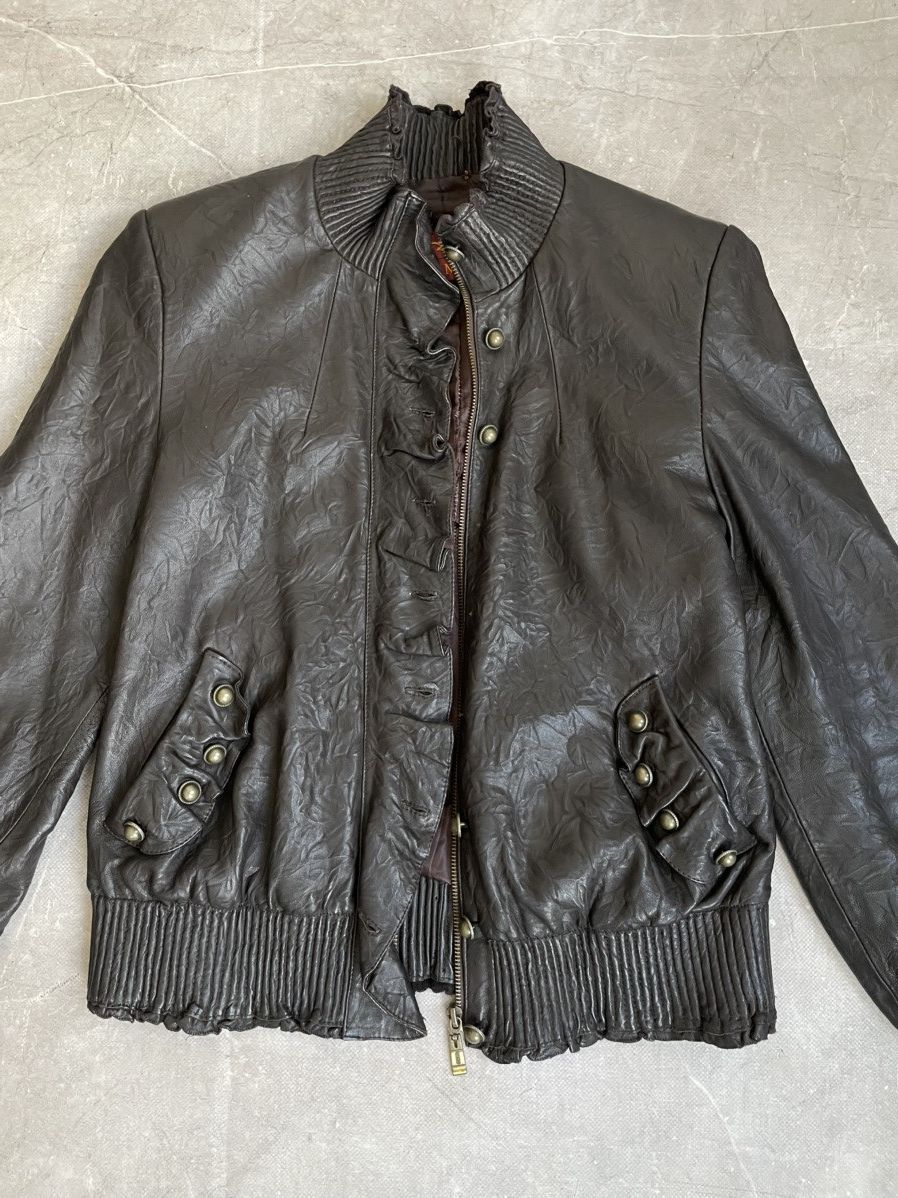 14th Addiction Leather napoleon jacket leather bomber ann demeulemeester Size M / US 6-8 / IT 42-44 - 2 Thumbnail