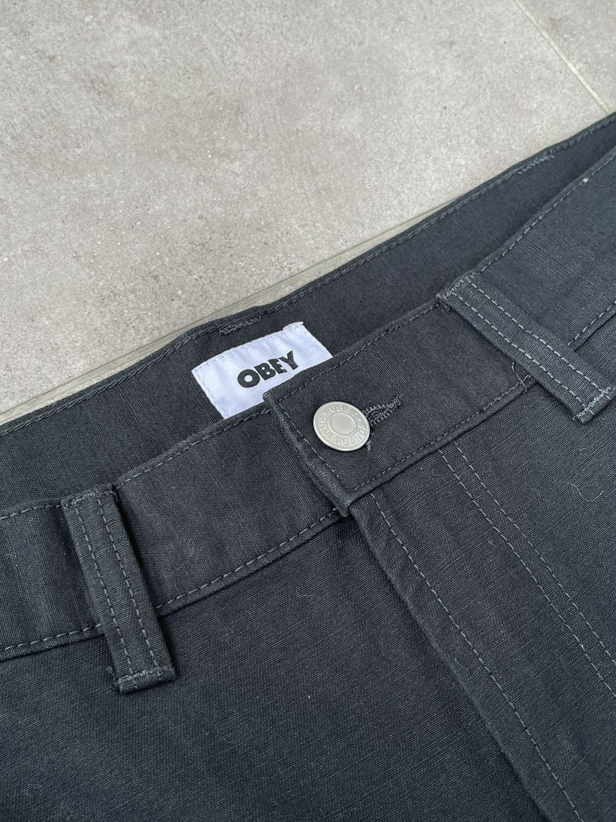Obey !DS! SS23 Obey Big Timer Twill Printed Carpenter Work Pants Size US 32 / EU 48 - 16 Thumbnail