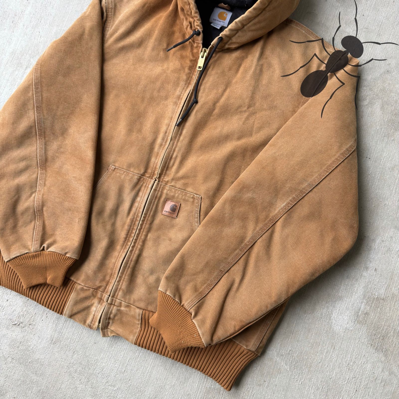 Carhartt × Vintage Carhartt J130 brown hooded work wear jacket Size US M / EU 48-50 / 2 - 4 Thumbnail
