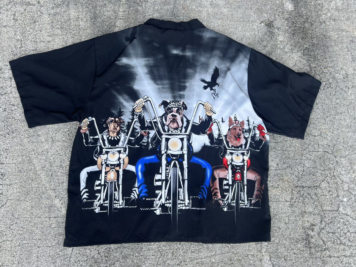 Vintage Vintage Dog Motorcycle Button Up Size US XXL / EU 58 / 5 - 4 Thumbnail